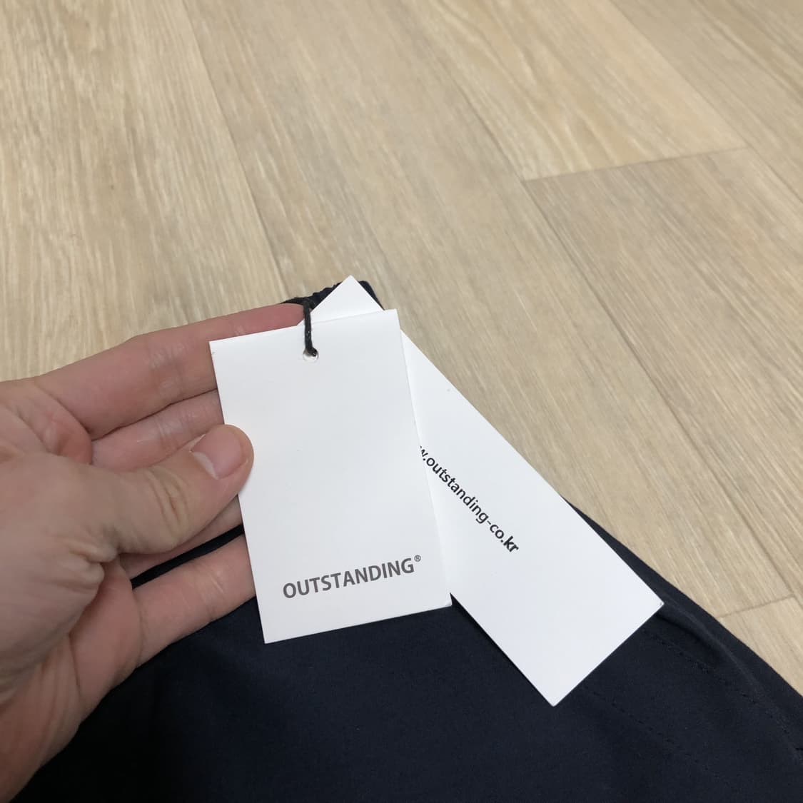 (M) 새상품 아웃스탠딩 OUTSTANDING 퍼티그 스트링 쇼츠 네이비 상품이미지3