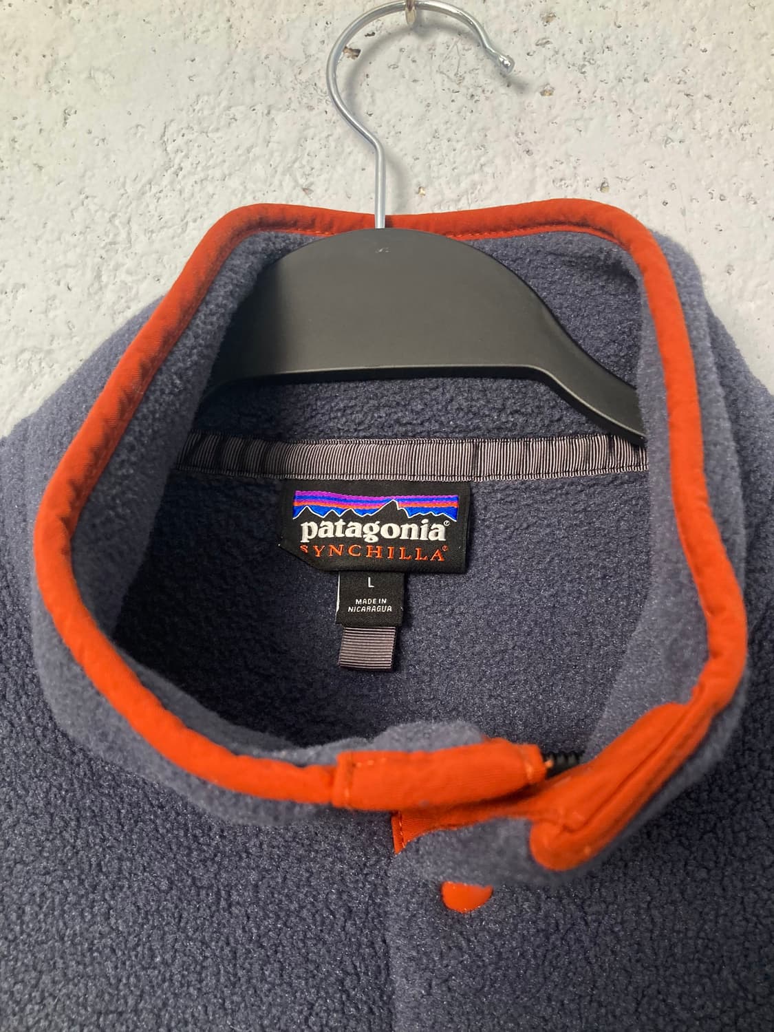 파타고니아 신칠라 풀오버 스몰더 블루/버니쉬드 레드 (L) 상품이미지5