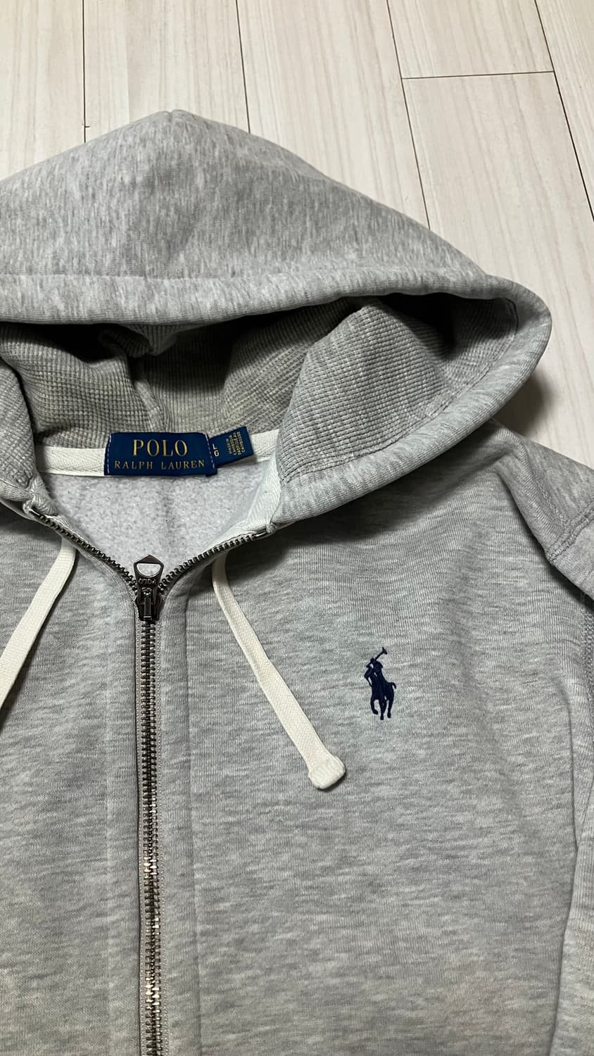 폴로 그레이 후드집업 (기모o) 상품이미지2
