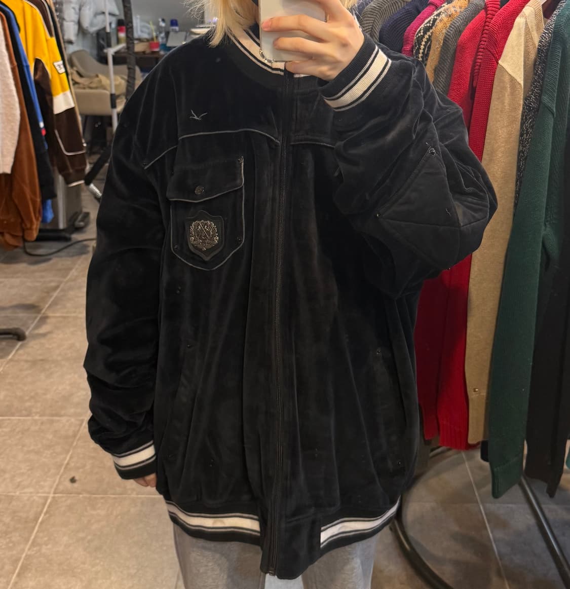 [NO.9] Triple fat goose 벨벳 져지 상품이미지1