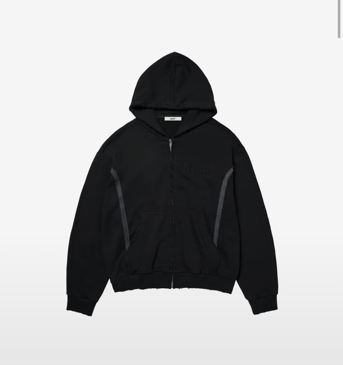 (급처) 다이닛 후드집업 CUT OFF DETAIL ZIP-UP HO 상품이미지1