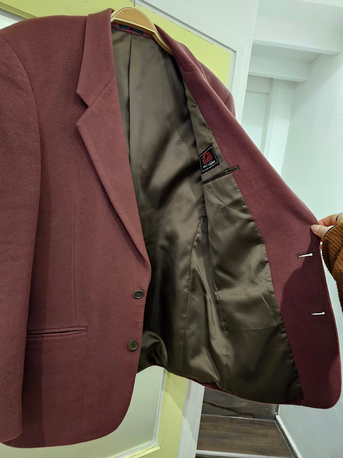 Colours by Alexander Julian 와인 캐시울 자켓 상품이미지7