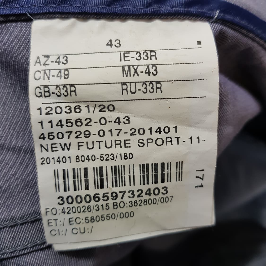 32 33 / 독일 명품 / 보그너 면바지/2-411-2 상품이미지4