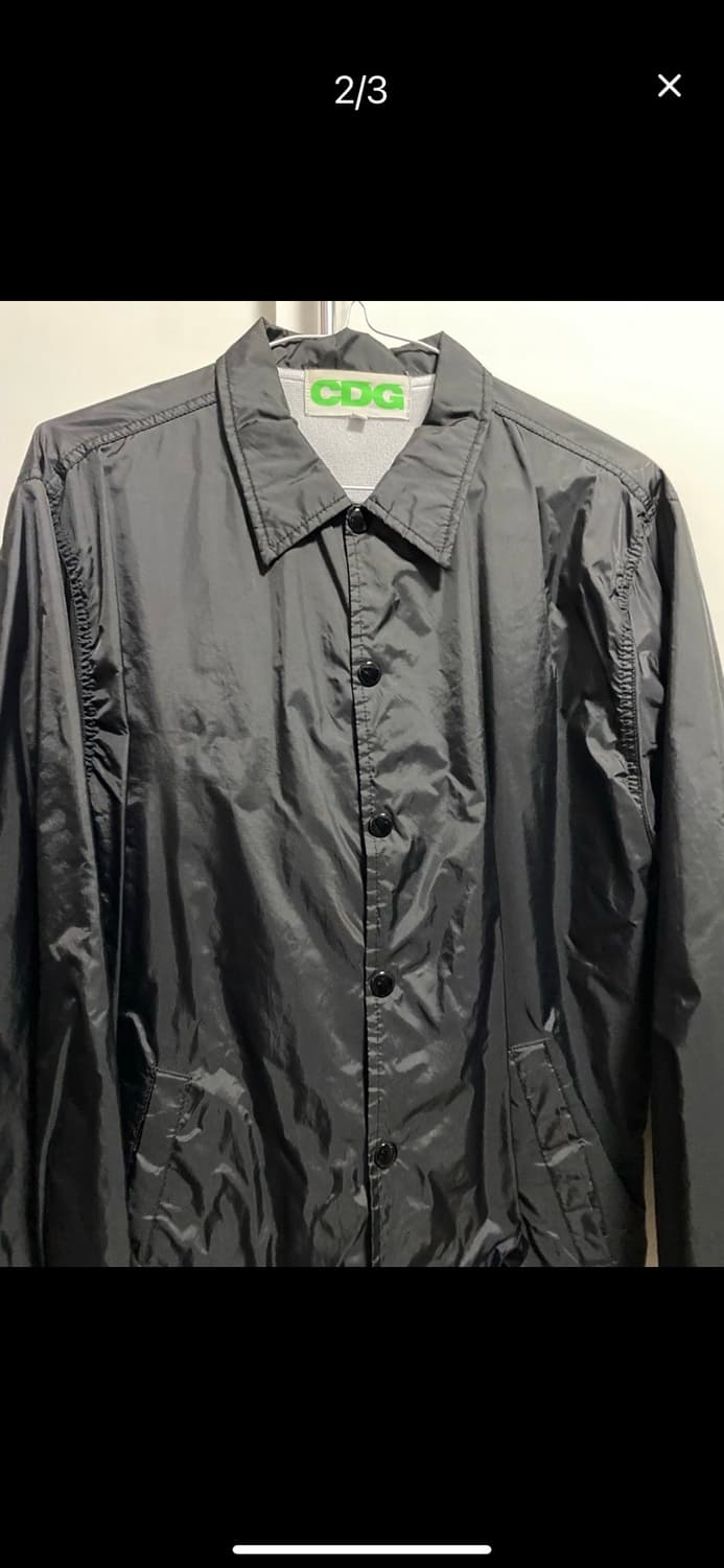 꼼데 코치자켓 S 사이즈 네온 프린팅 상품이미지2