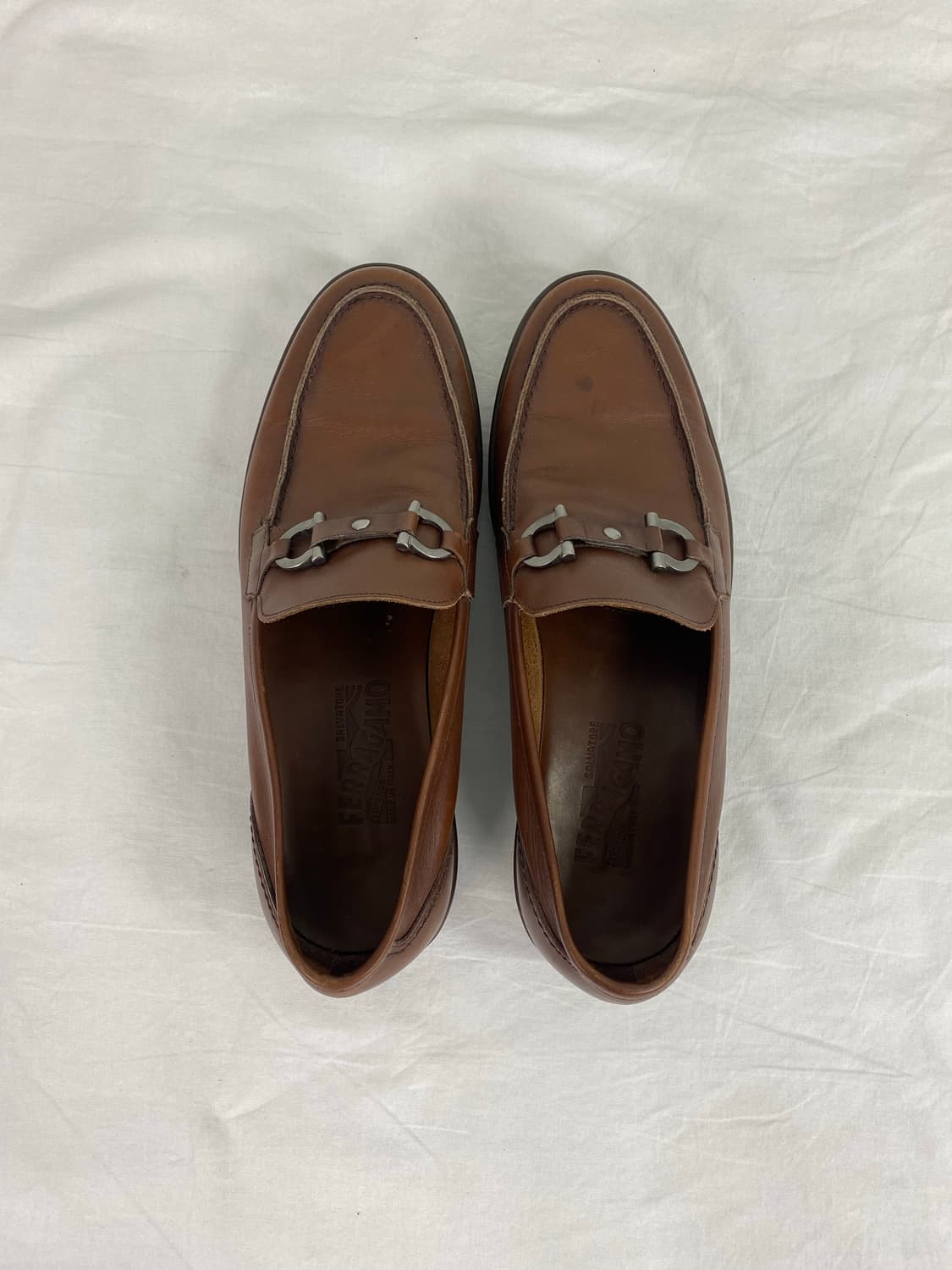 페라가모 간치니 브라운 가죽 로퍼 265 <63> 상품이미지2