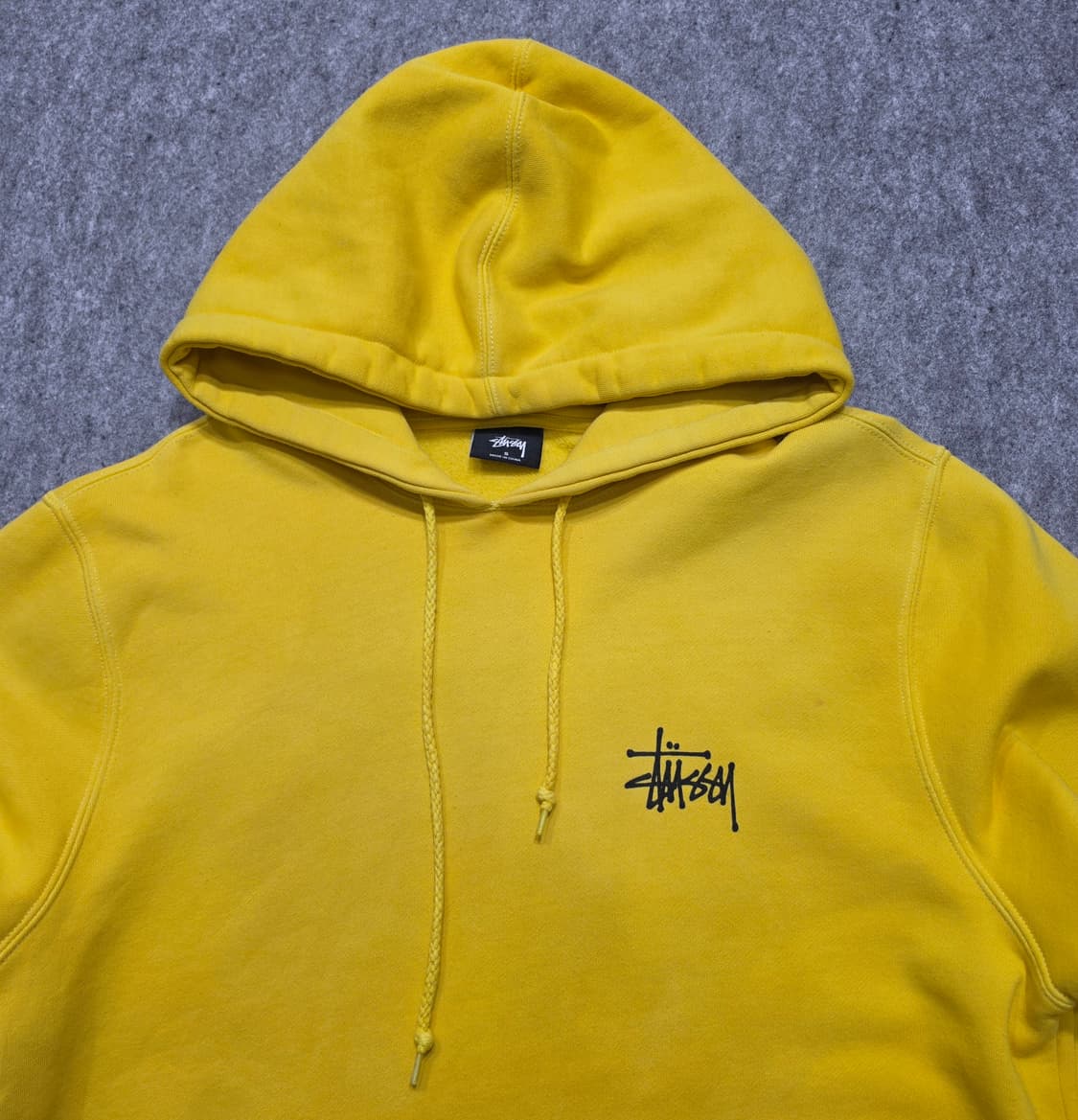 스투시 빈티지 베이직 스탁 백 빅로고 후드티 S 상품이미지3