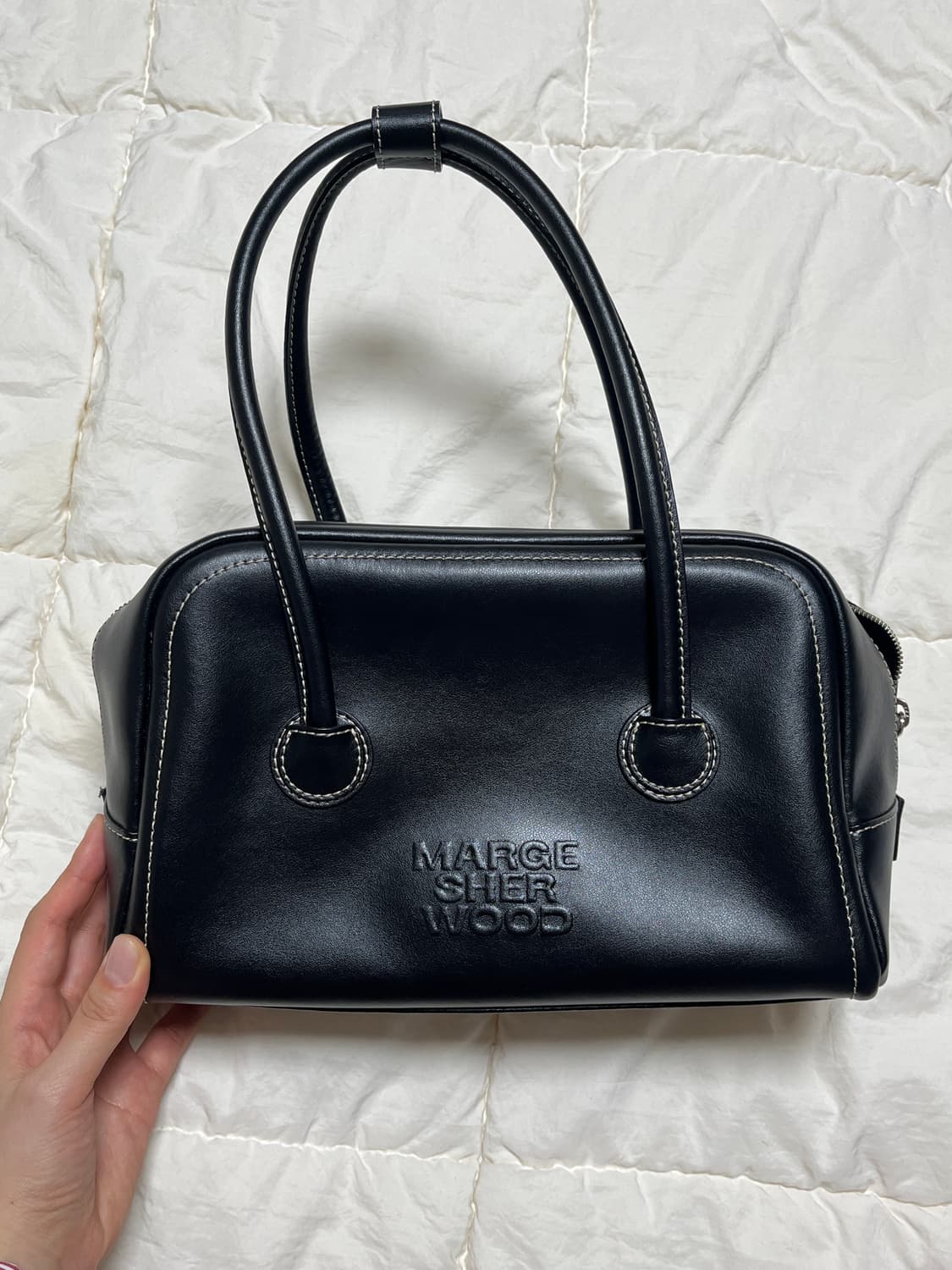 마지셔우드 소프트토트 블랙 플레인(소가죽) 상품이미지4