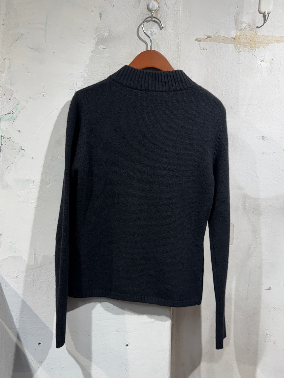 [9373] Burberry black zip-up cardigan 상품이미지2