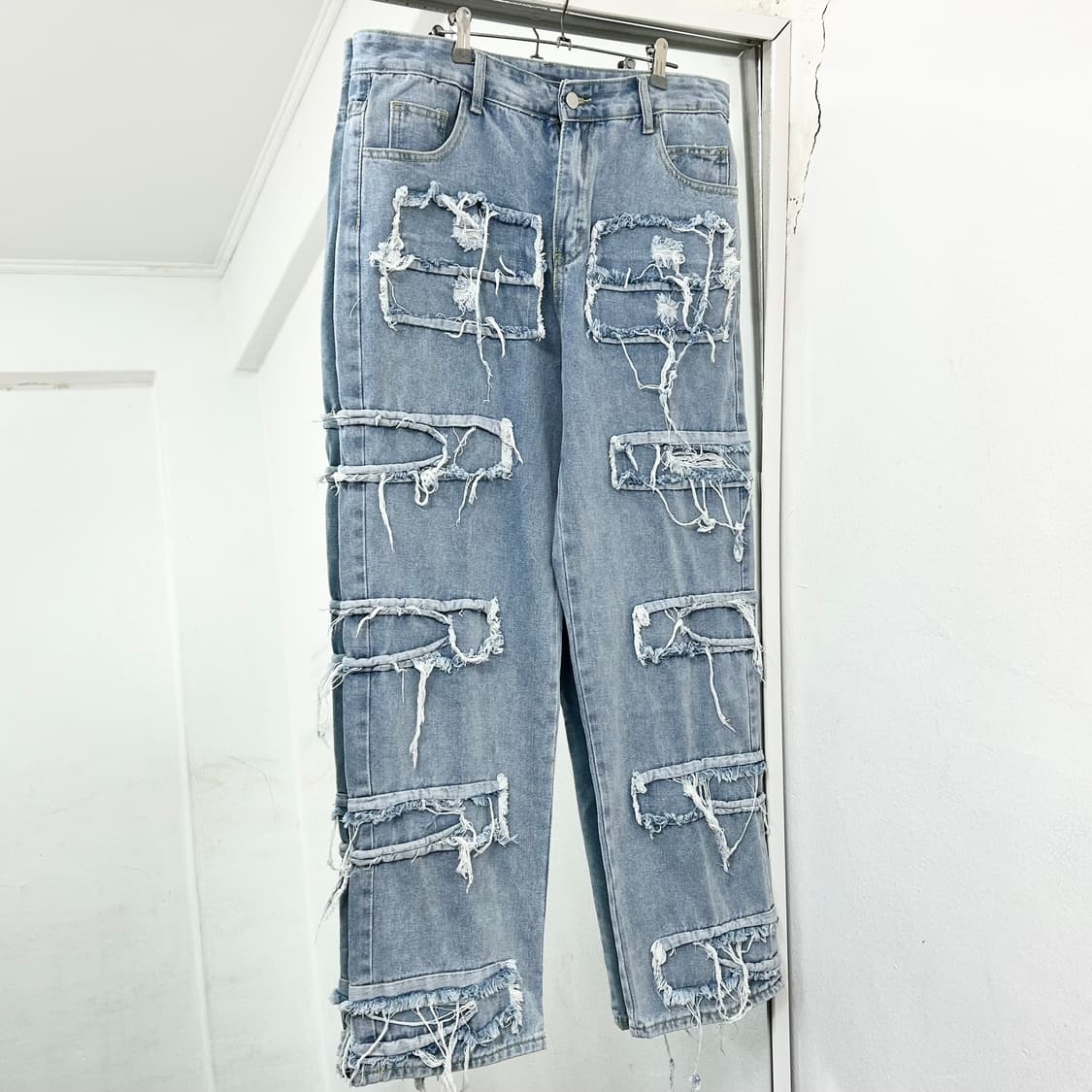 그런치 패치워크 데님 팬츠 상품이미지4