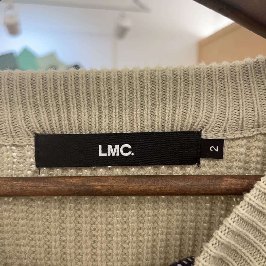 LMC 빈티지 오버핏 빅로고 뜨개 니트 2 C08580 상품이미지5