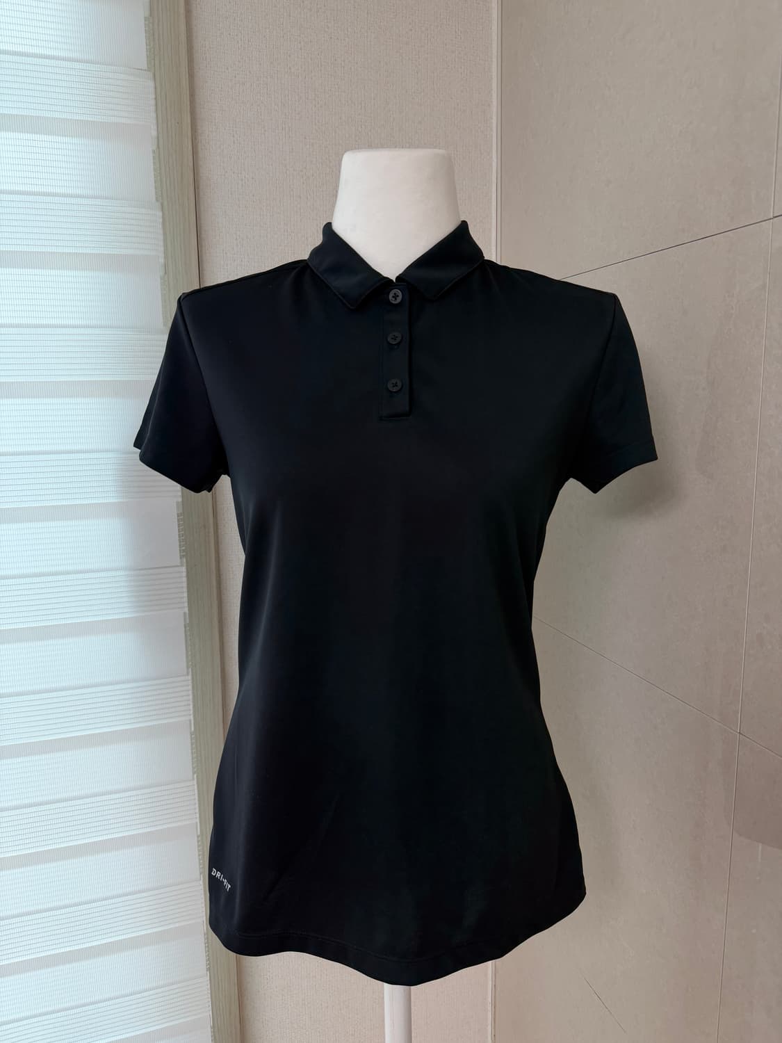 나이키 골프 드라이핏 블랙 반팔 카라티 S 상품이미지2