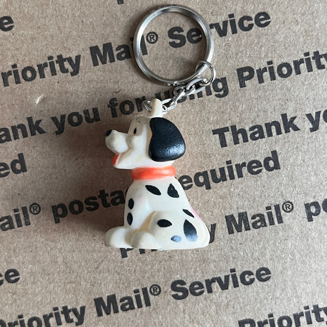 90s vtg Dalmatian Puppy Keyring 상품이미지3