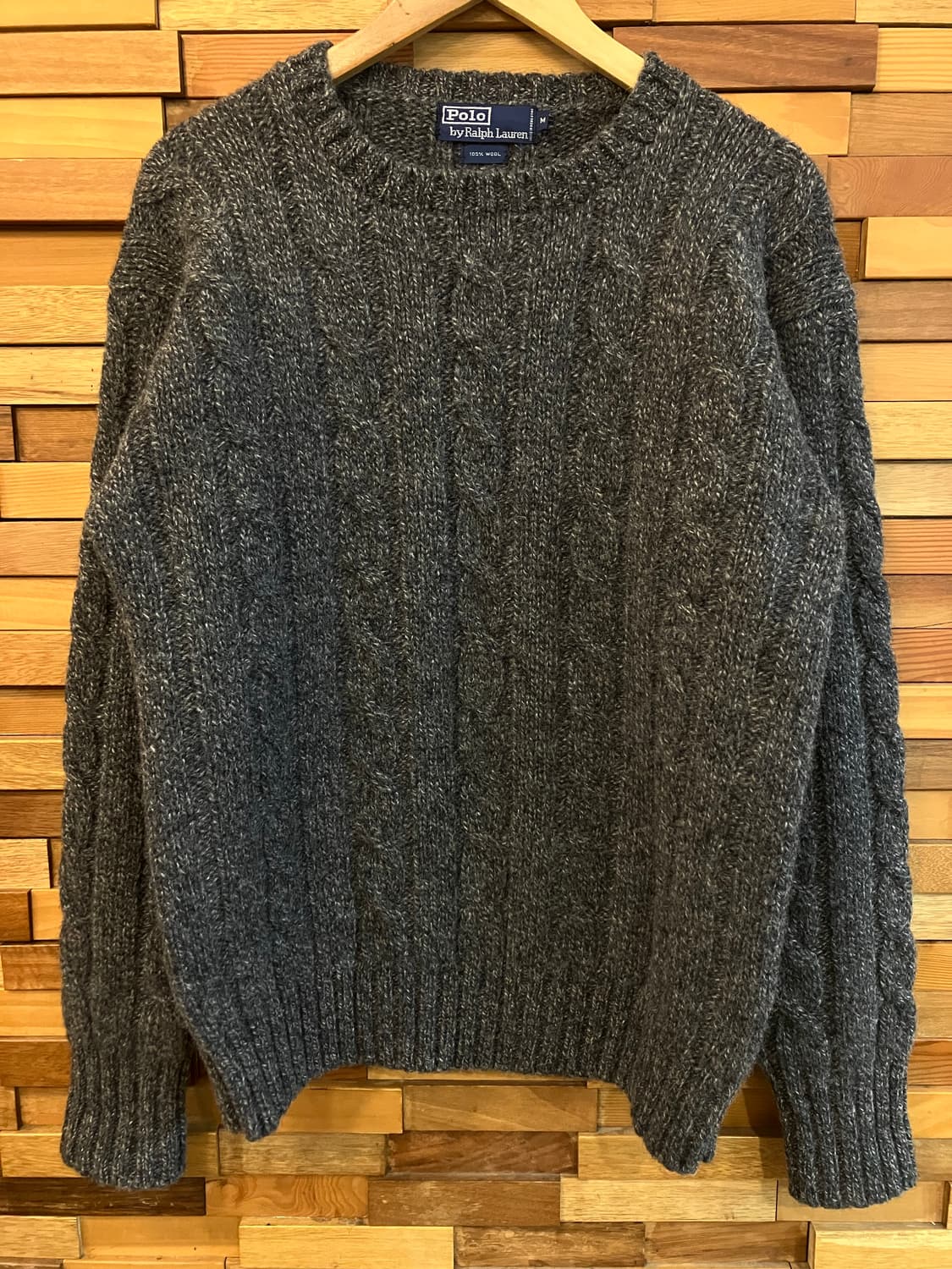 Polo Ralph lauren 랄프로렌 - 90s 케이블 헤비울 스웨터 상품이미지1