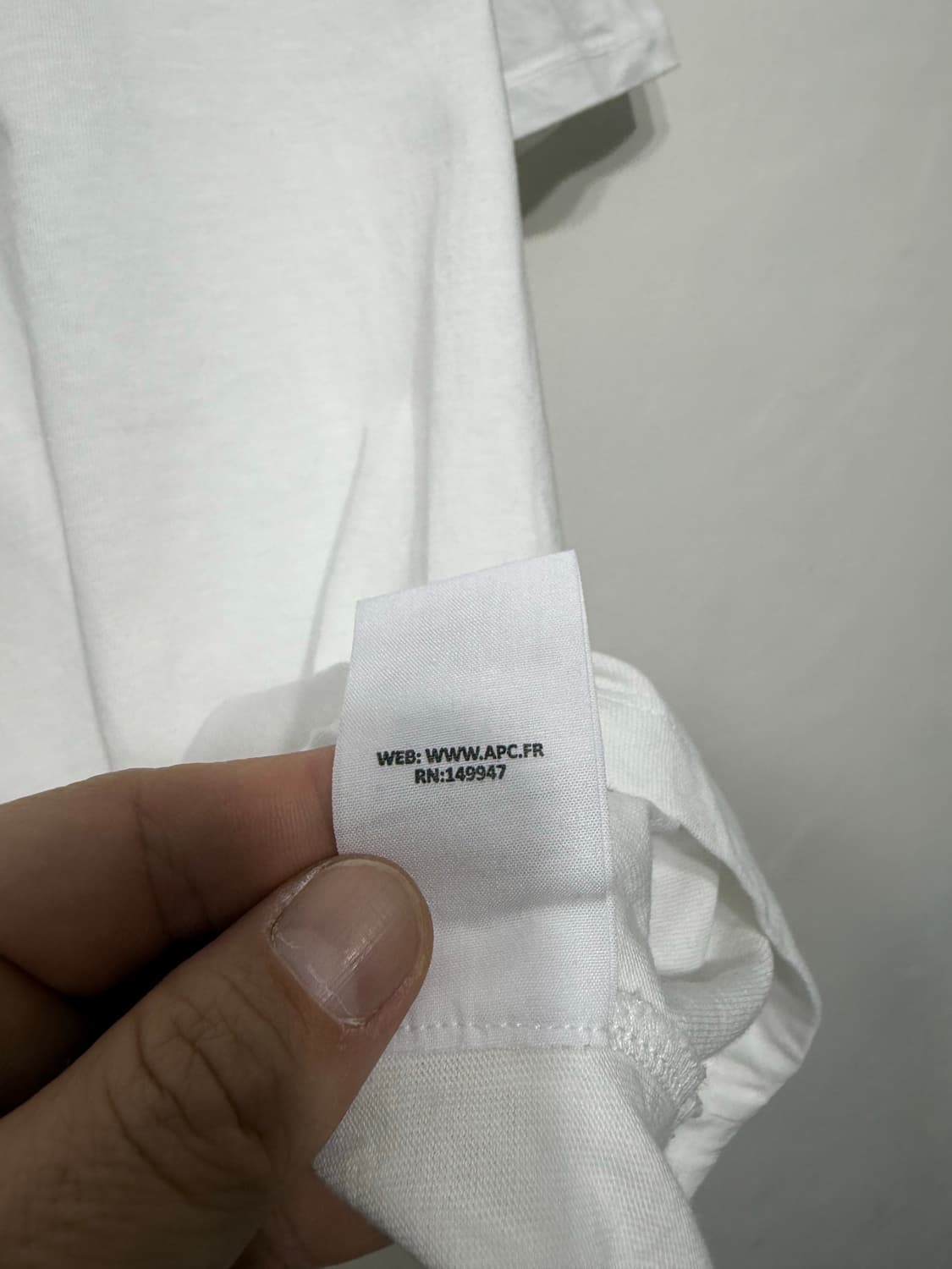 아페쎄 APC 로고 반팔 티셔츠 XL 상품이미지8