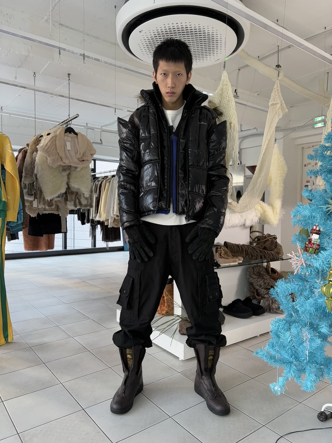 detachable double zipup padded jacket 상품이미지1