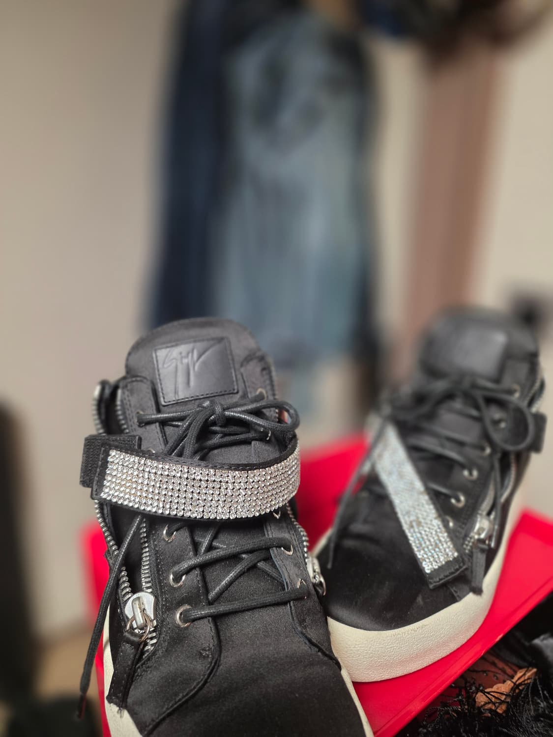 주세페 자노티(Giuseppe Zanotti) 새틴 비즈 하이탑
 상품이미지2