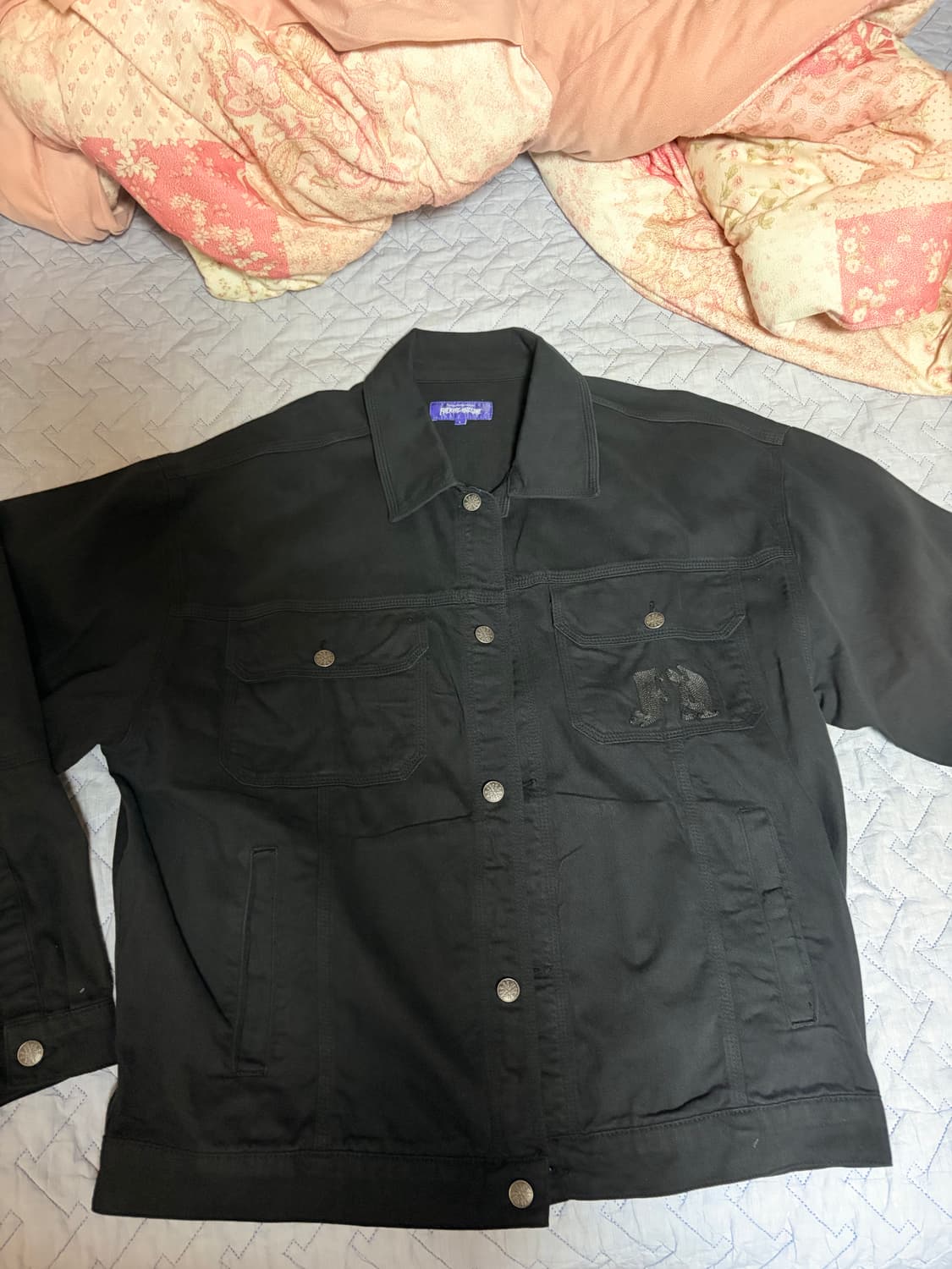 퍼킹어썸 트러커 자켓 팝니다 L 상품이미지3