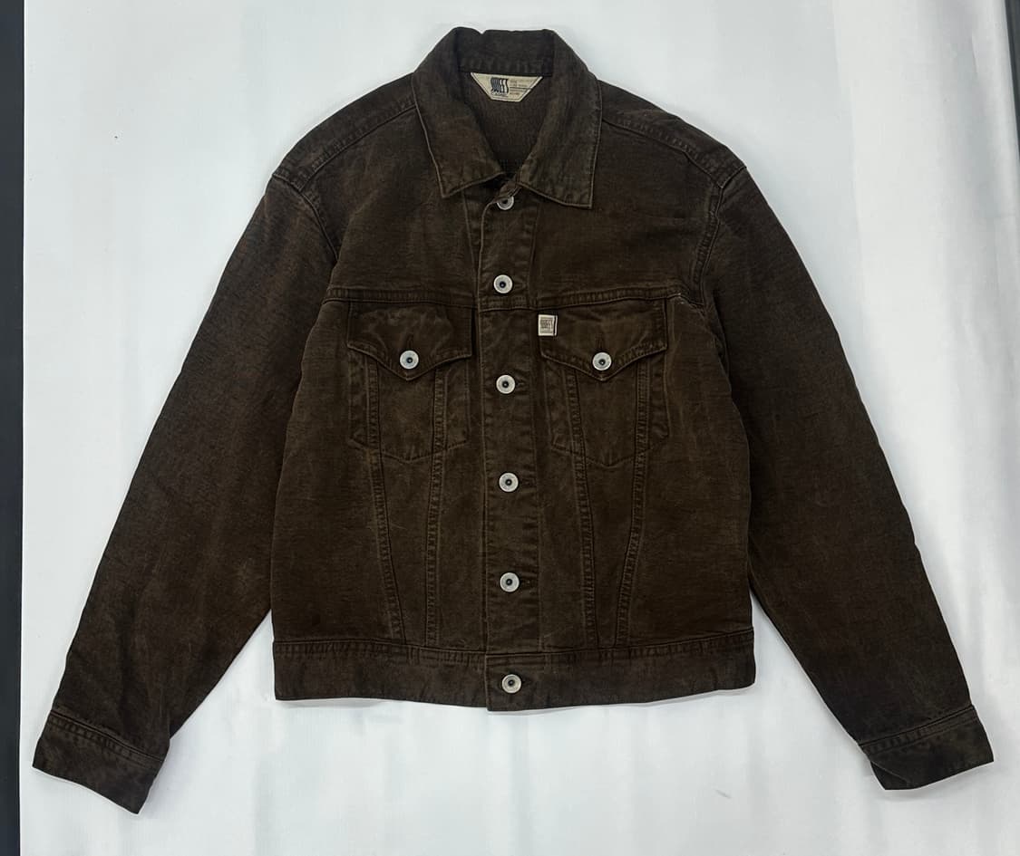 CAMEL 브라운 데님 청자켓 아메카지 그런지 보헤미안 펑크 시크 상품이미지3