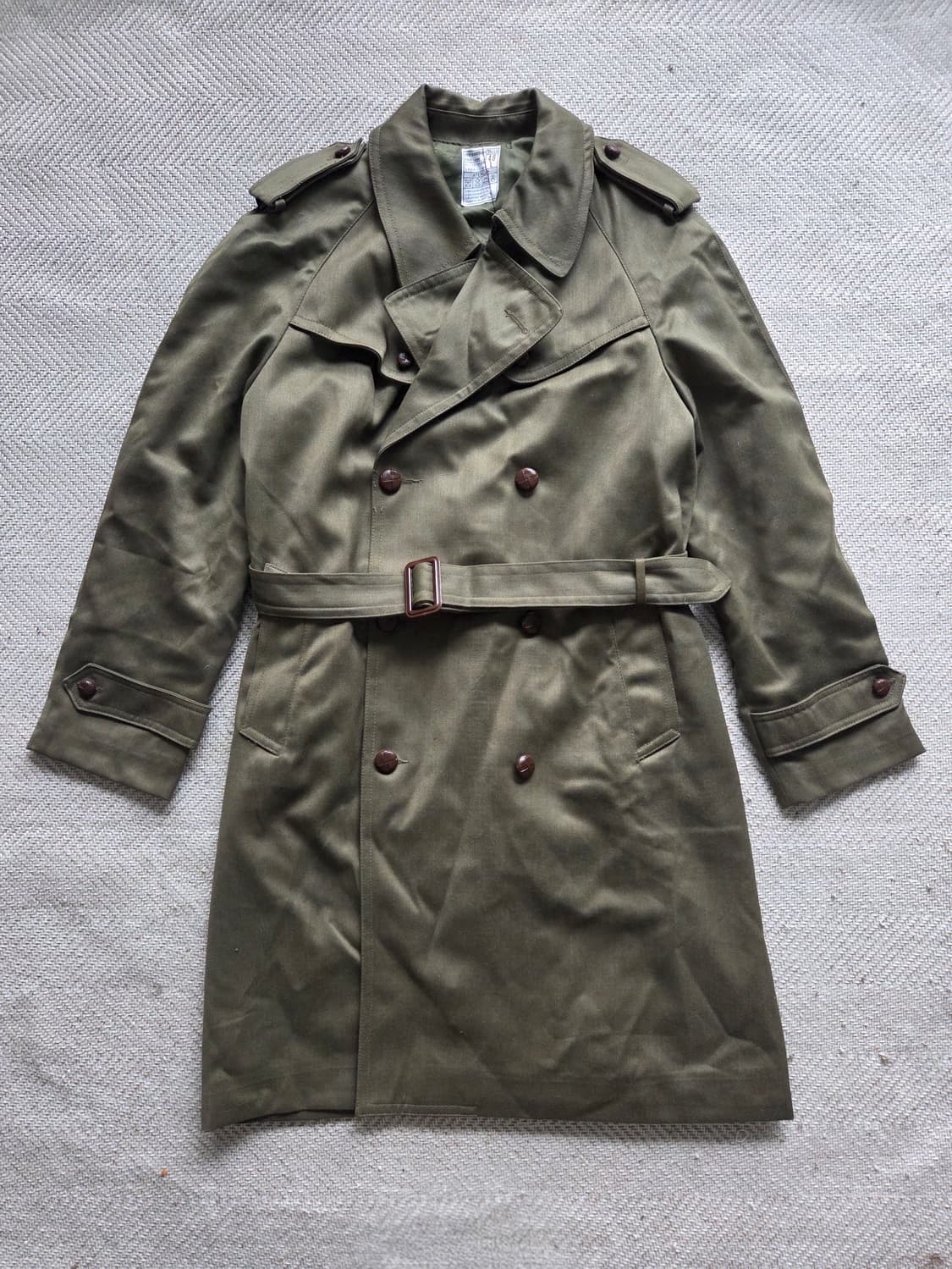 1986 OG 스페인군 트렌치 코트 LARGE 상품이미지1