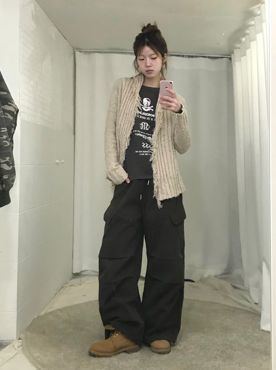 빈티지 카모 스컬 스트릿 그런지 힙 코디 세트 상품이미지3