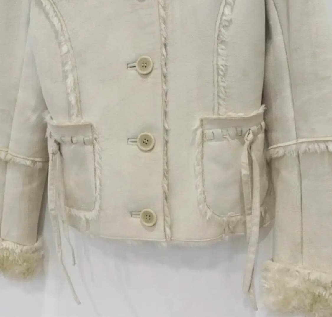 빈티지 퍼 베이지 무스탕 자켓 상품이미지3