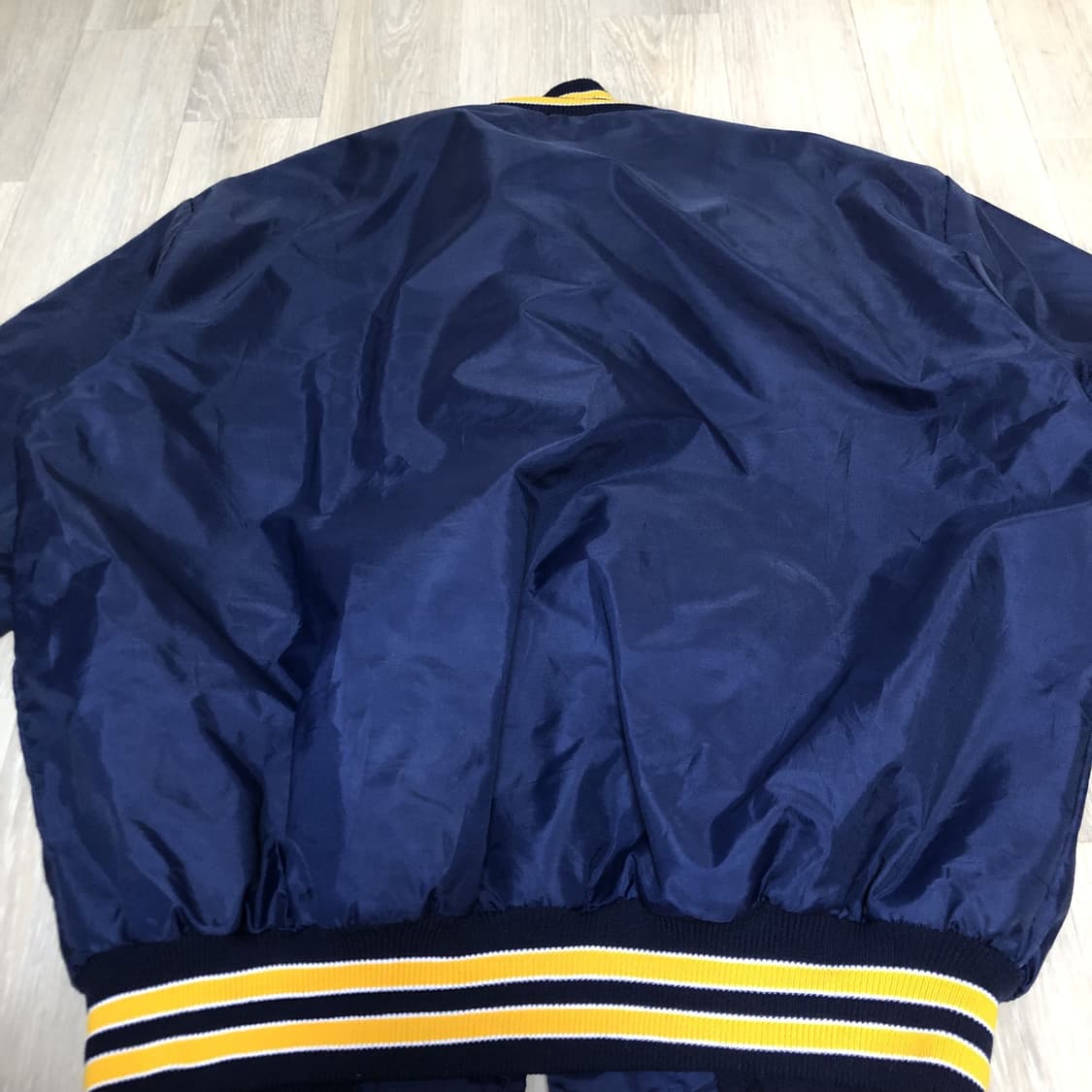 L) 90's U.S.A HOLLOWAY 네이비 바시티 자켓 스타디움점퍼 상품이미지9