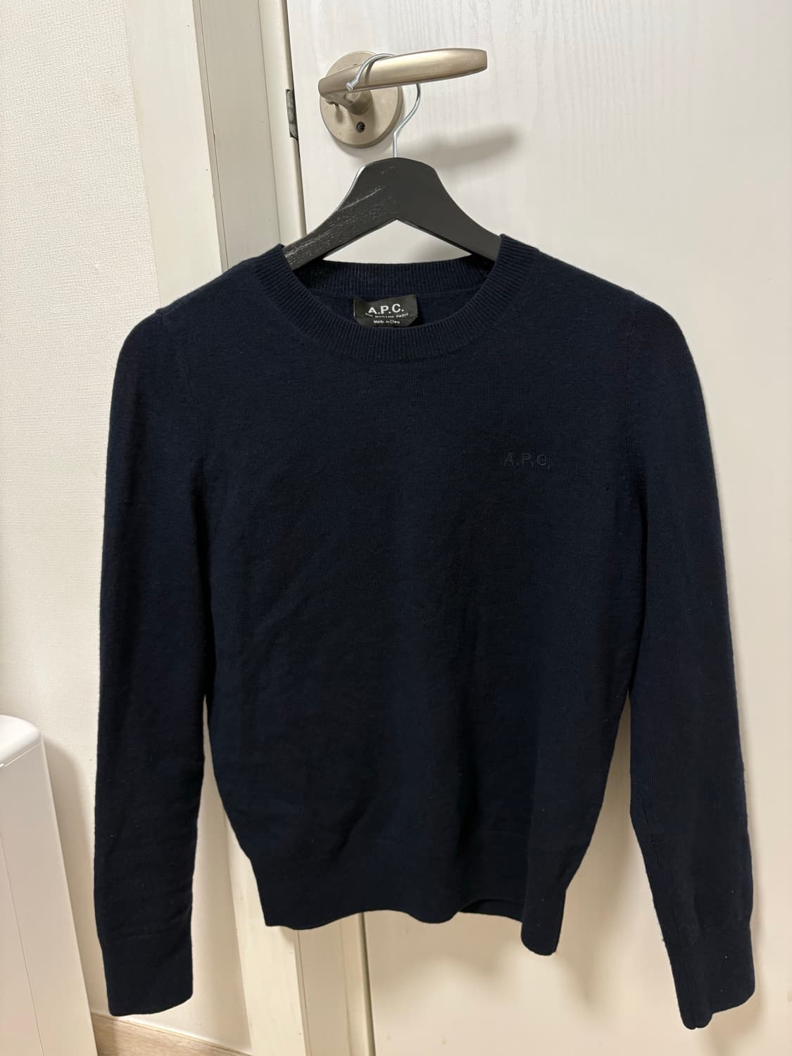 (W) 아페쎄 스웨터 다크 네이비 상품이미지1