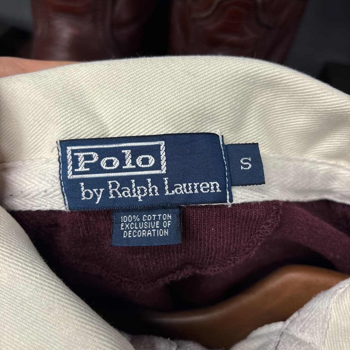 90s 폴로 랄프로렌 크라운 크레스트 스트라이프 럭비셔츠 N929 상품이미지9