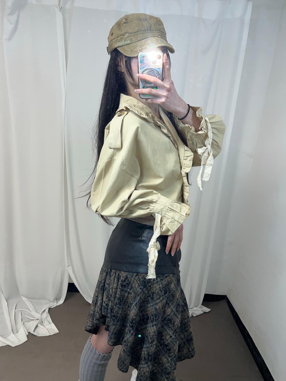 나폴레옹 버튼 러블리 니혼진 셔츠  상품이미지2