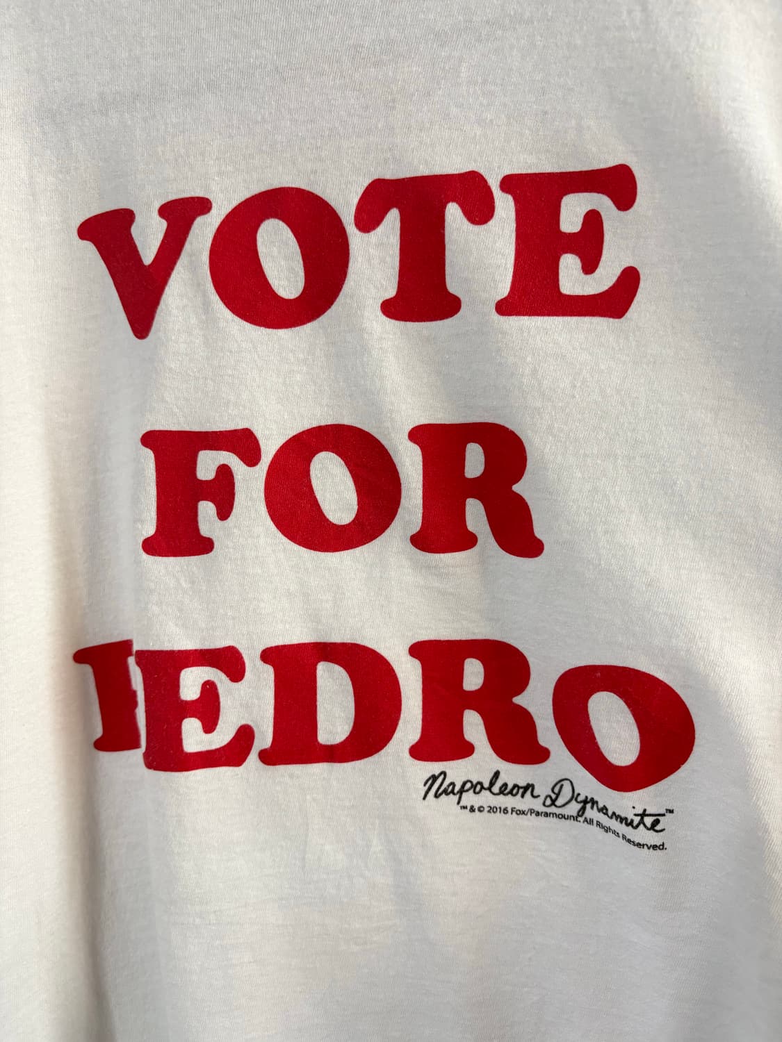 00‘s VOTE FOR PEDRO Ringer Tee.  상품이미지4