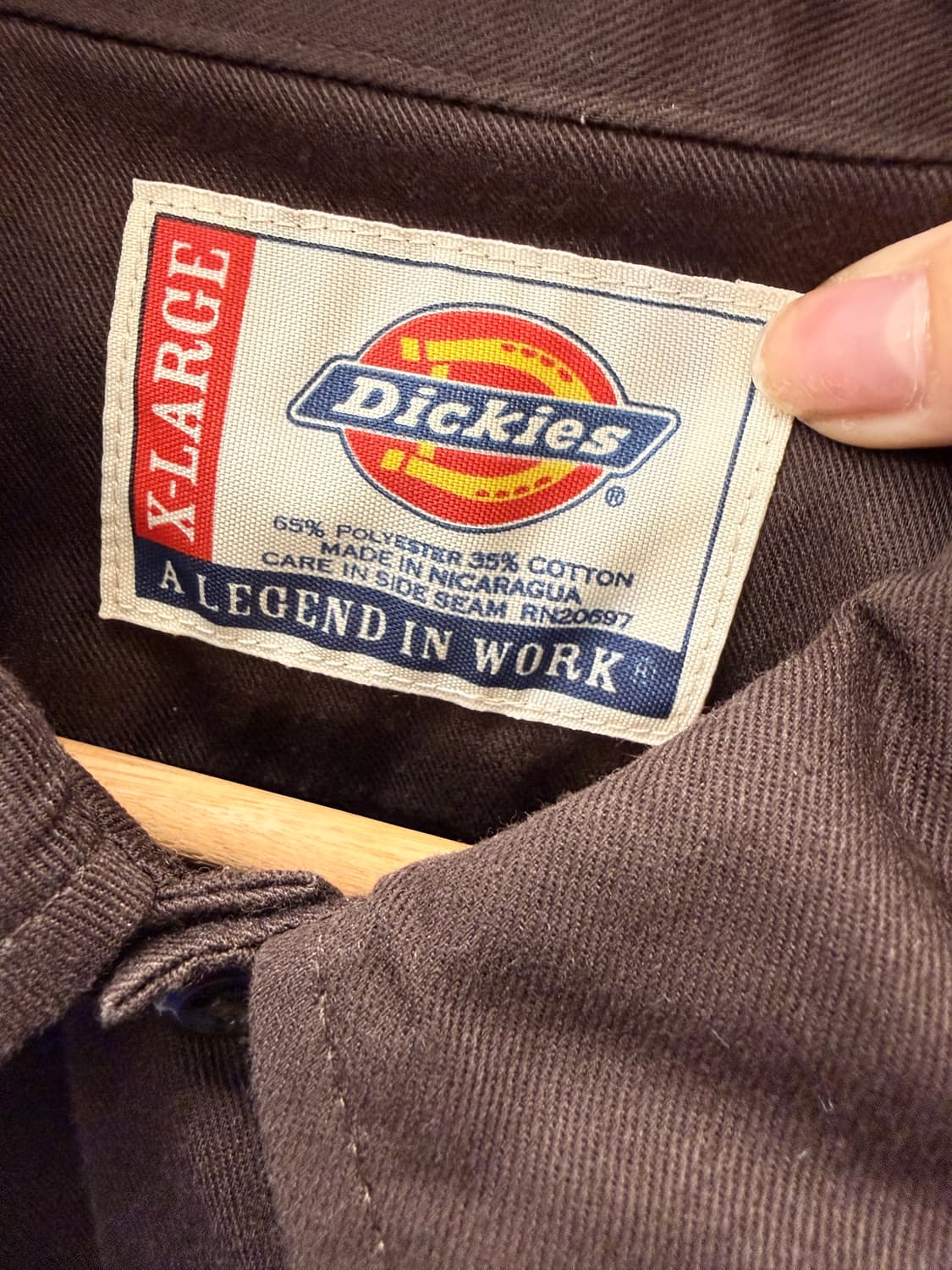 2000s Dickies 디키즈 브라운 셔츠 상품이미지5