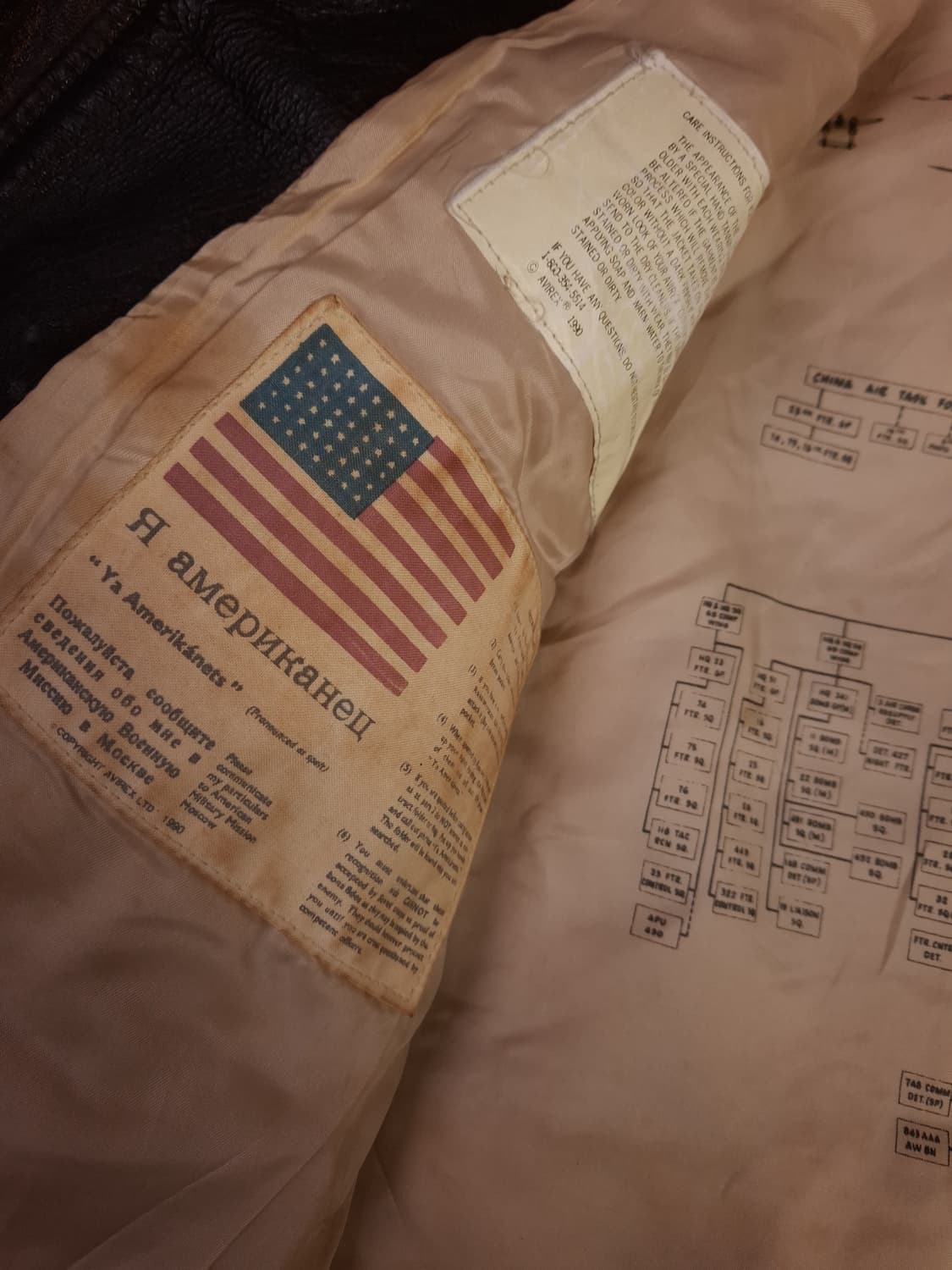 오리지날 아비렉스 미해군 G-2 천연가죽 항공점퍼 상품이미지5