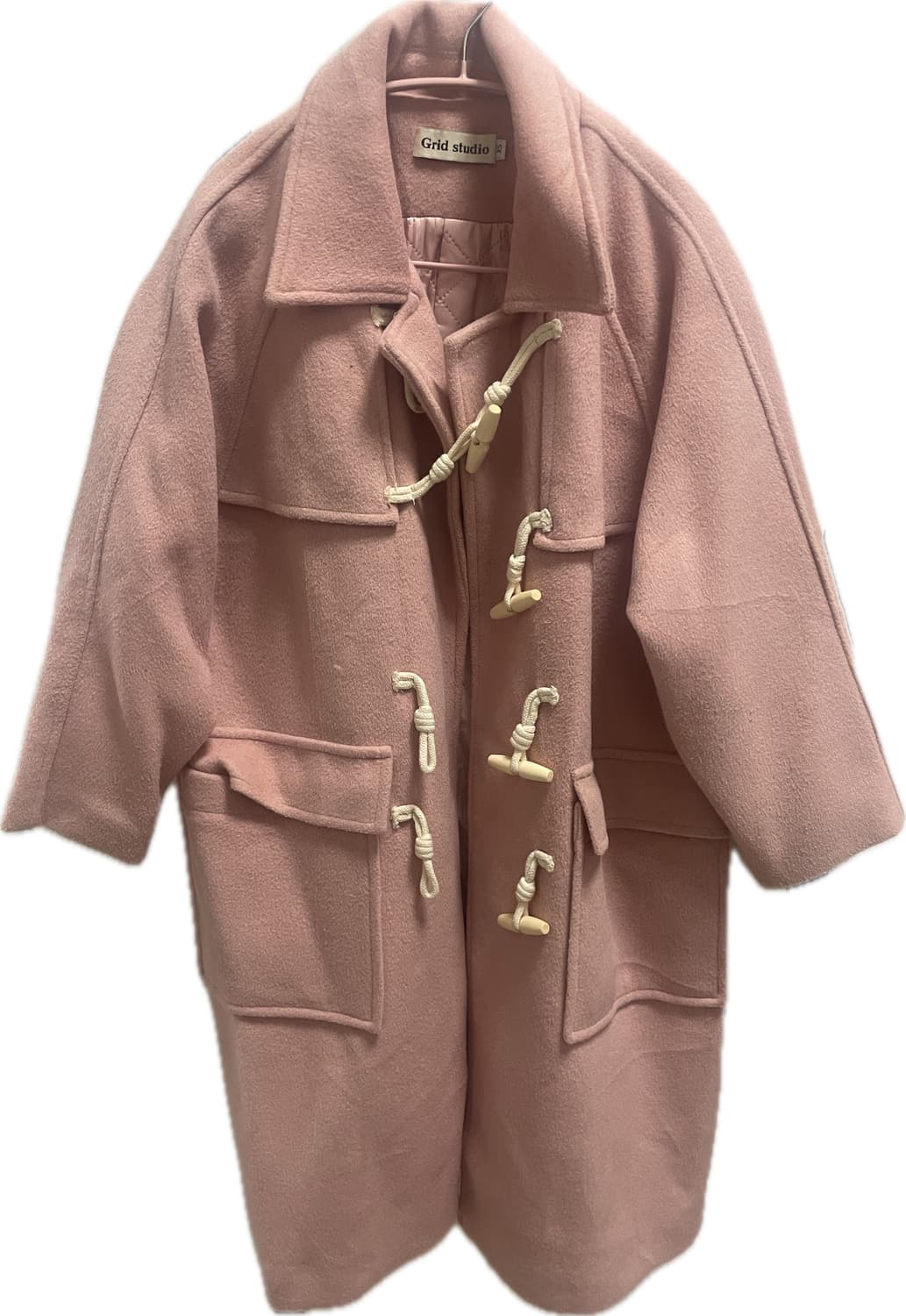 Grid Studio 핑크 코트 상품이미지1
