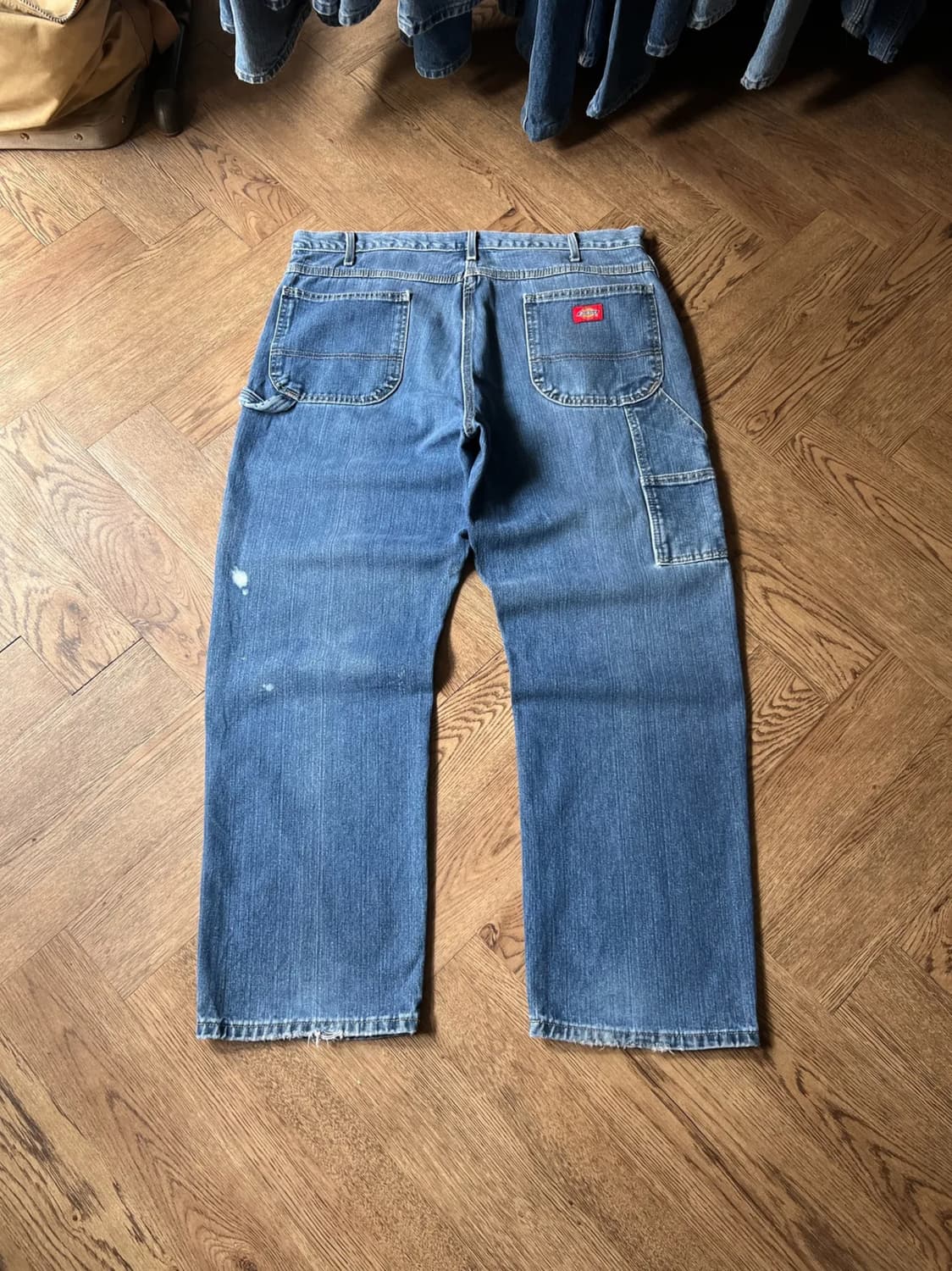 [38]디키즈 USA 미디엄블루 워싱 싱글니 카펜터 워크 데님 팬츠 상품이미지1