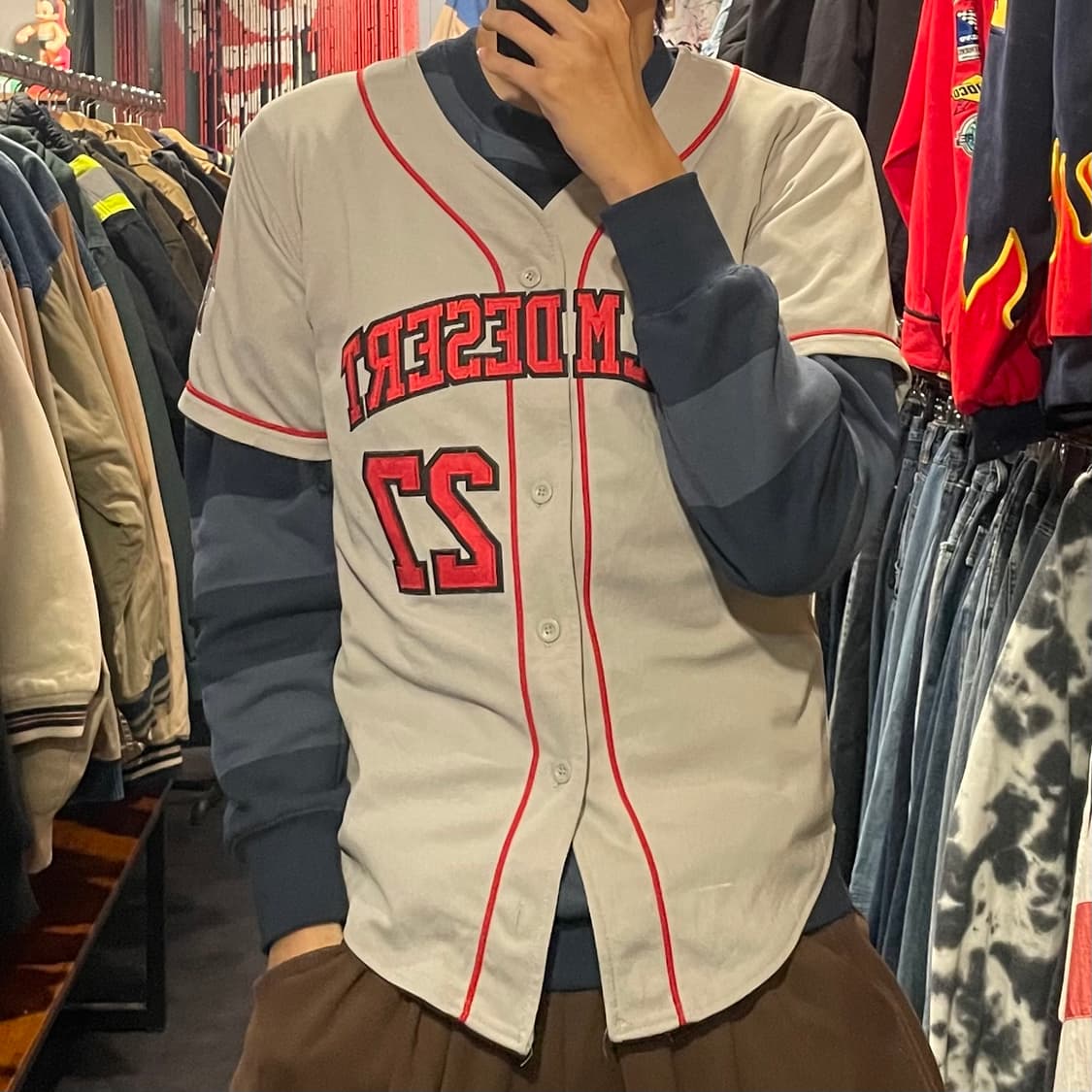 [IM] PALMDESERT KATO No.27 그레이 반팔져지 상품이미지1