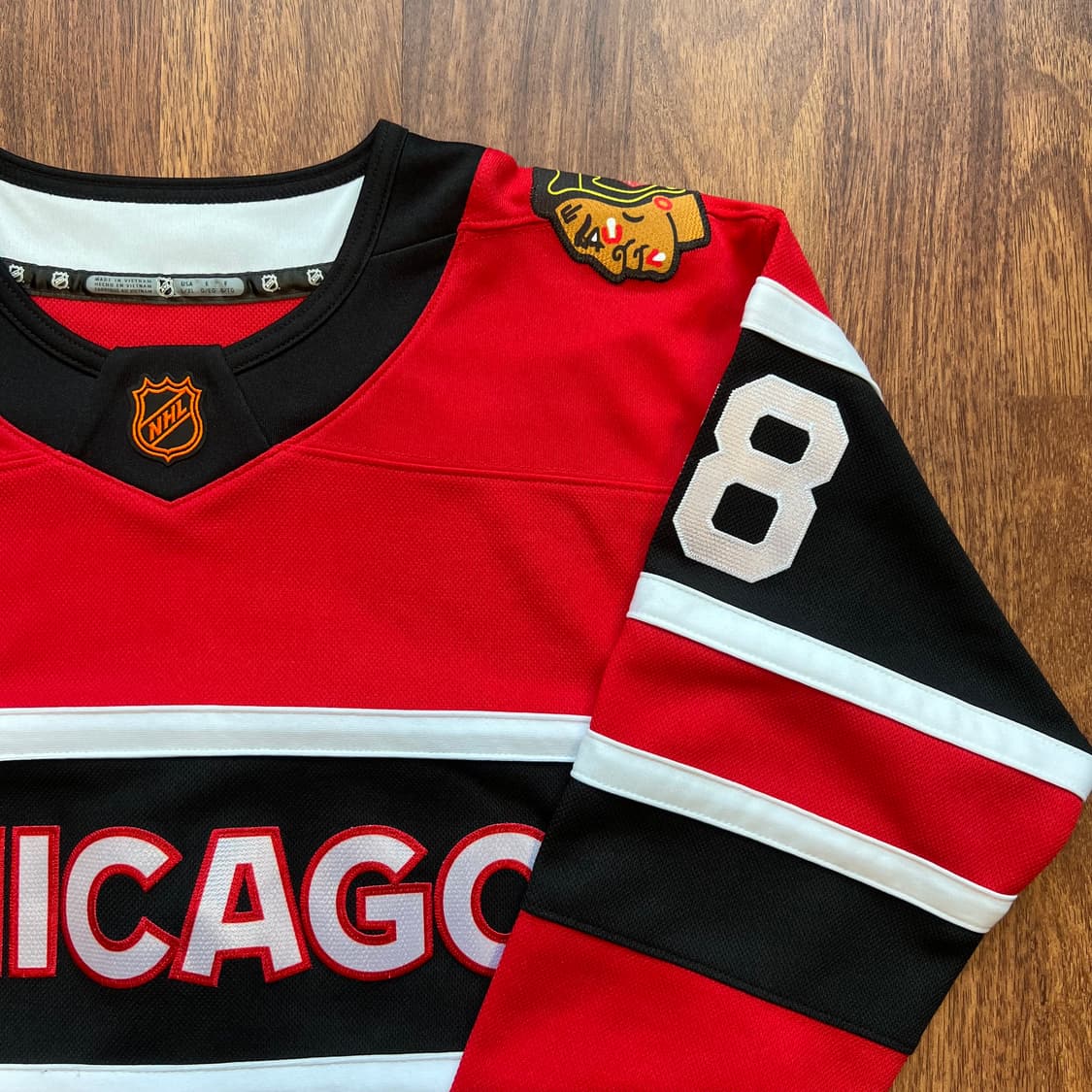 [L/XL]NHL 패트릭 케인 시카고 블랙호크스 레트로 져지  상품이미지3