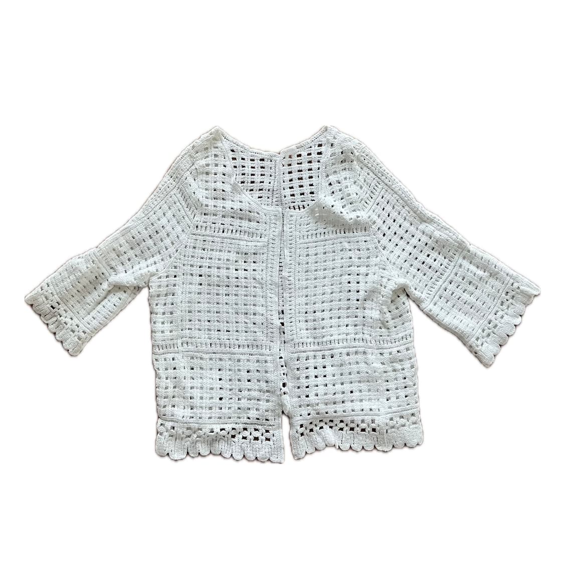빈티지 크로셰 크로쉐 니트 가디건 상품이미지1