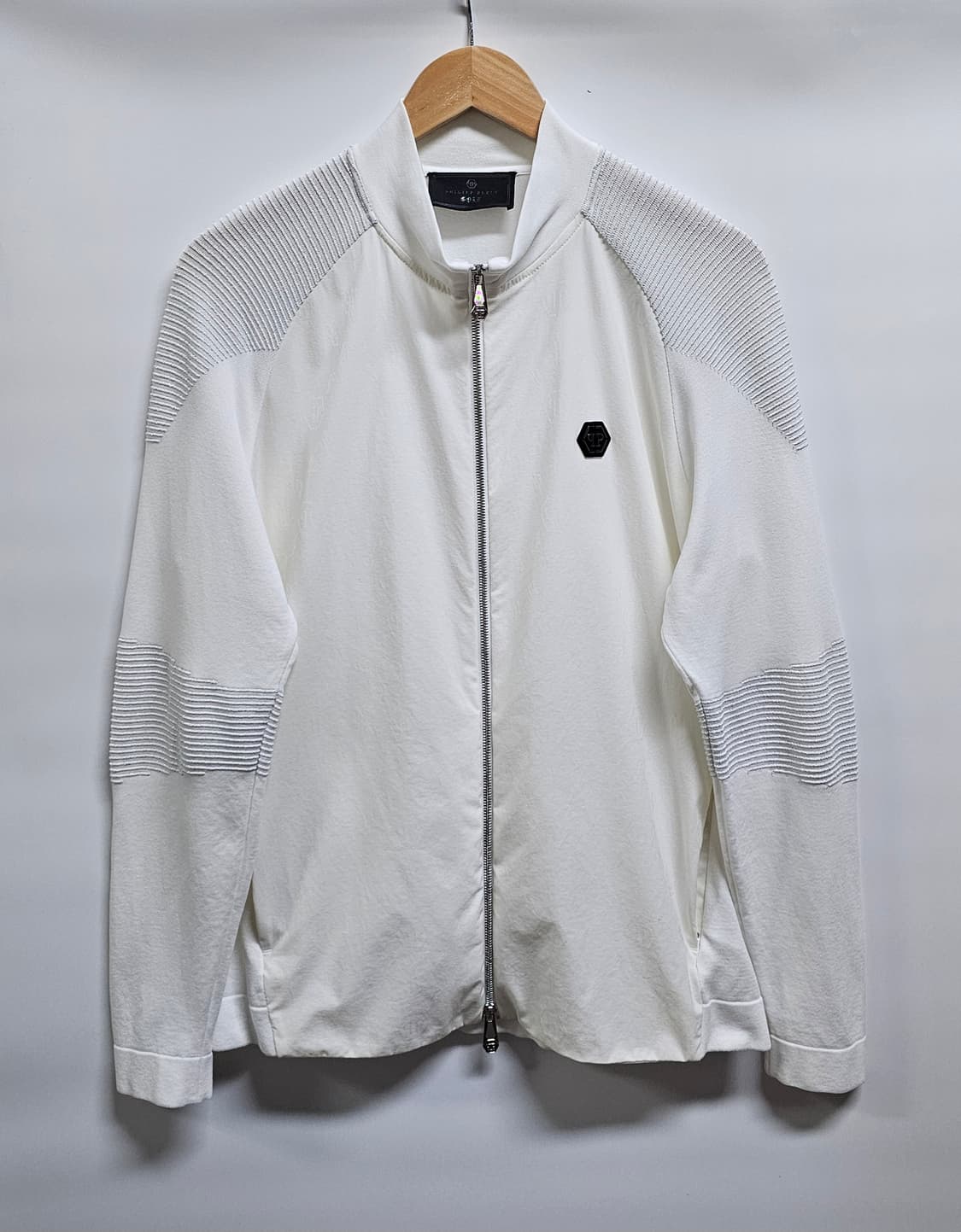 필립플레인 골프 화이트 집업 자켓 L 상품이미지1
