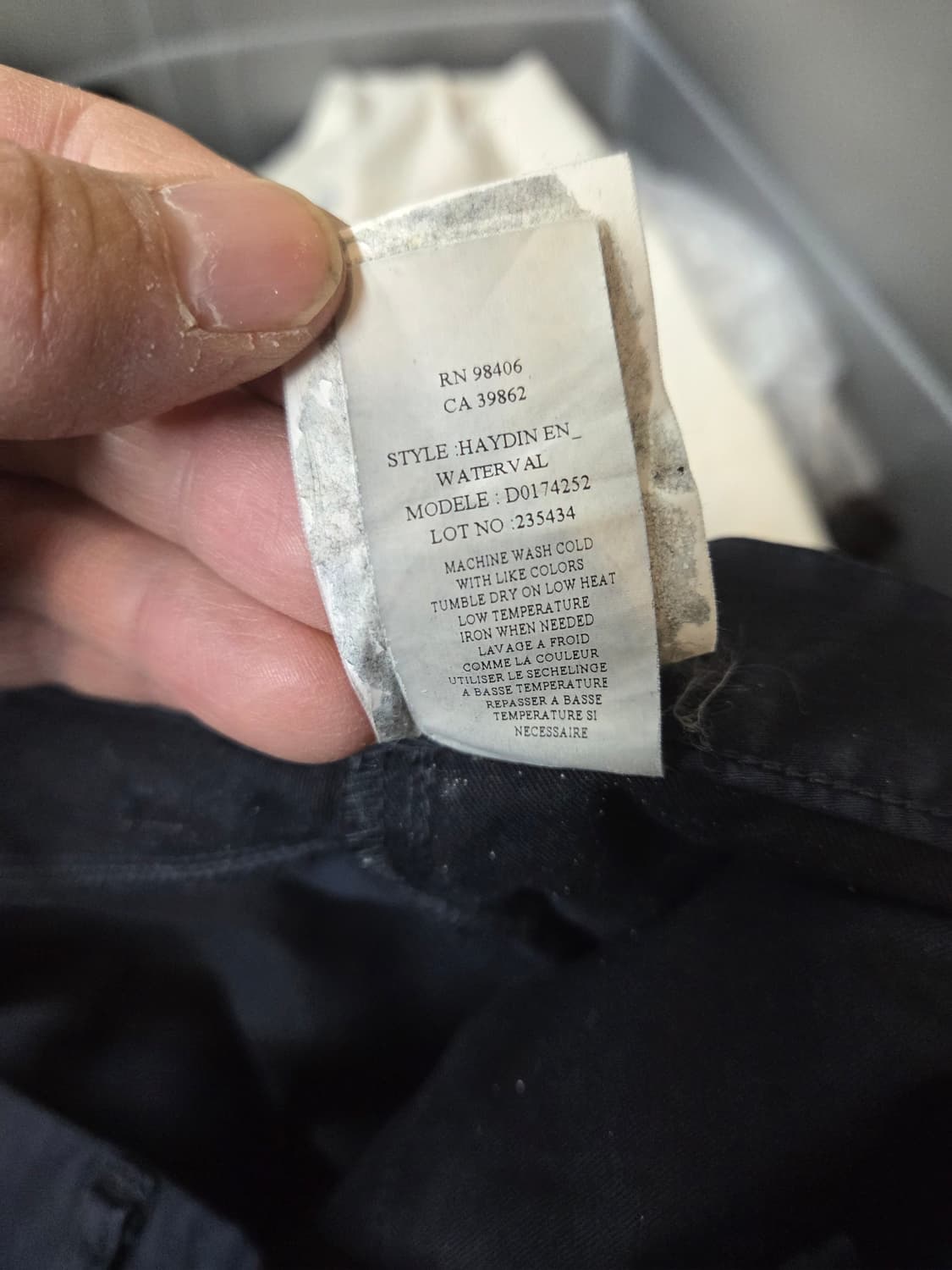 띠어리 스판 코튼 팬츠 34 상품이미지4