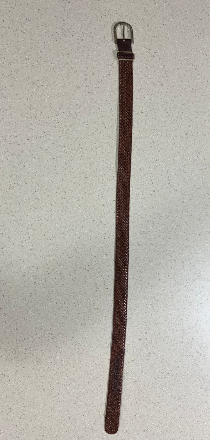 Western singlepin belt / 웨스턴 위빙 레더 벨트 상품이미지7