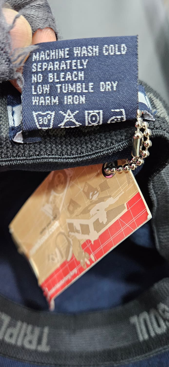 (새상품) 트리플파이브소울 네이비 볼캡 모자 약60cm 상품이미지5