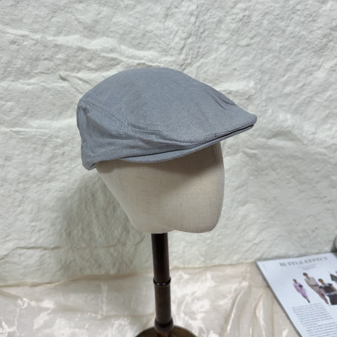 빈티지 프랑스 수입 면마 앞모자 헌팅캡 상품이미지2