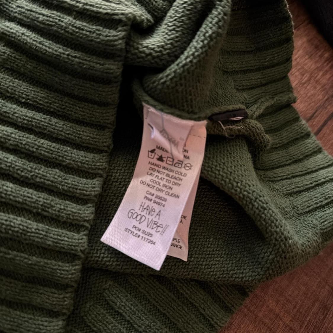 스투시 컬러블록 래글런 니트 크루 그린 상품이미지4