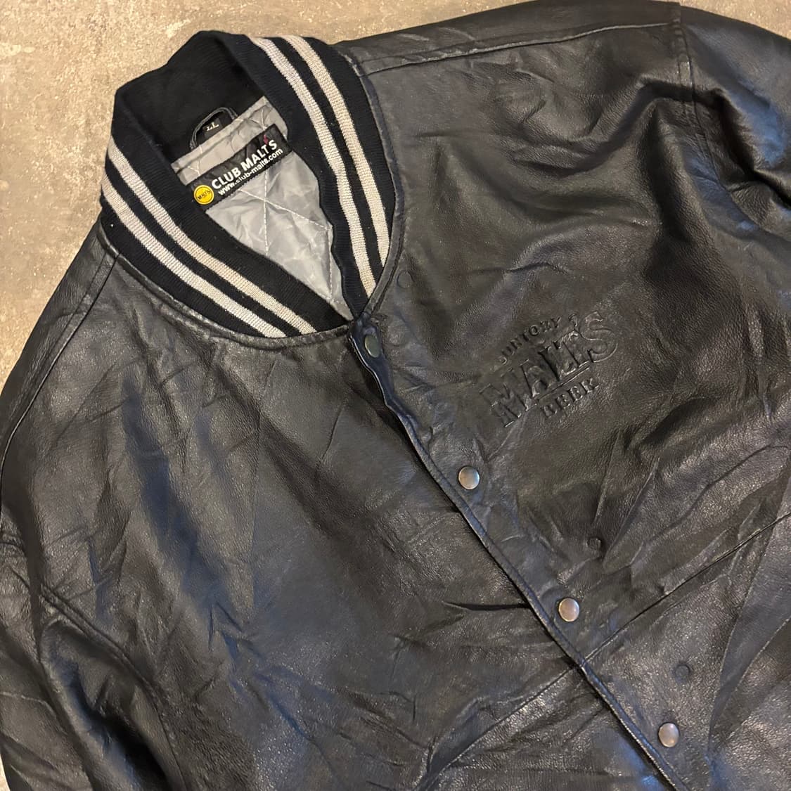 산토리 말츠 레더 바시티 자켓 상품이미지3