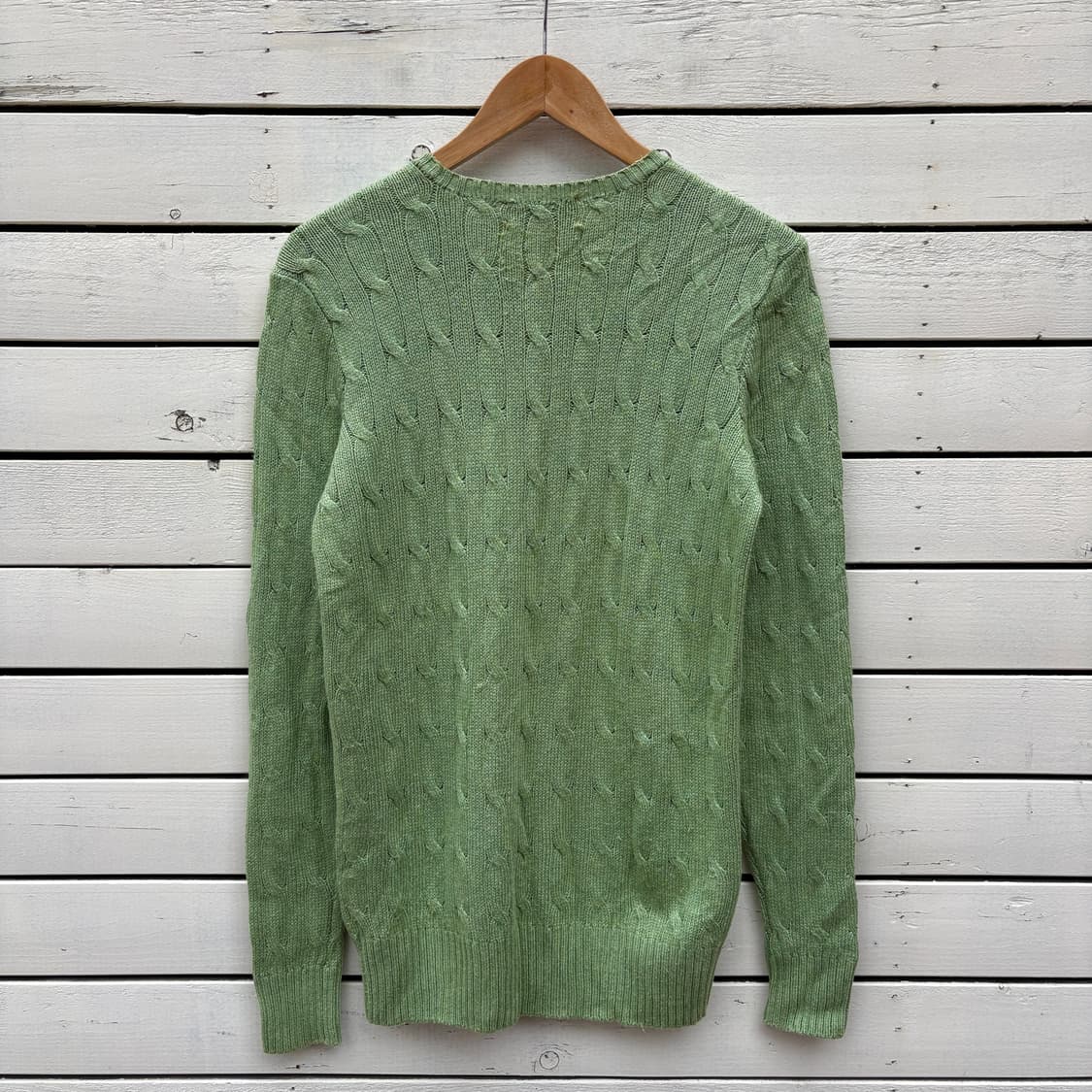 Polo 폴로 케이블 꽈배기 실크 니트 상품이미지2