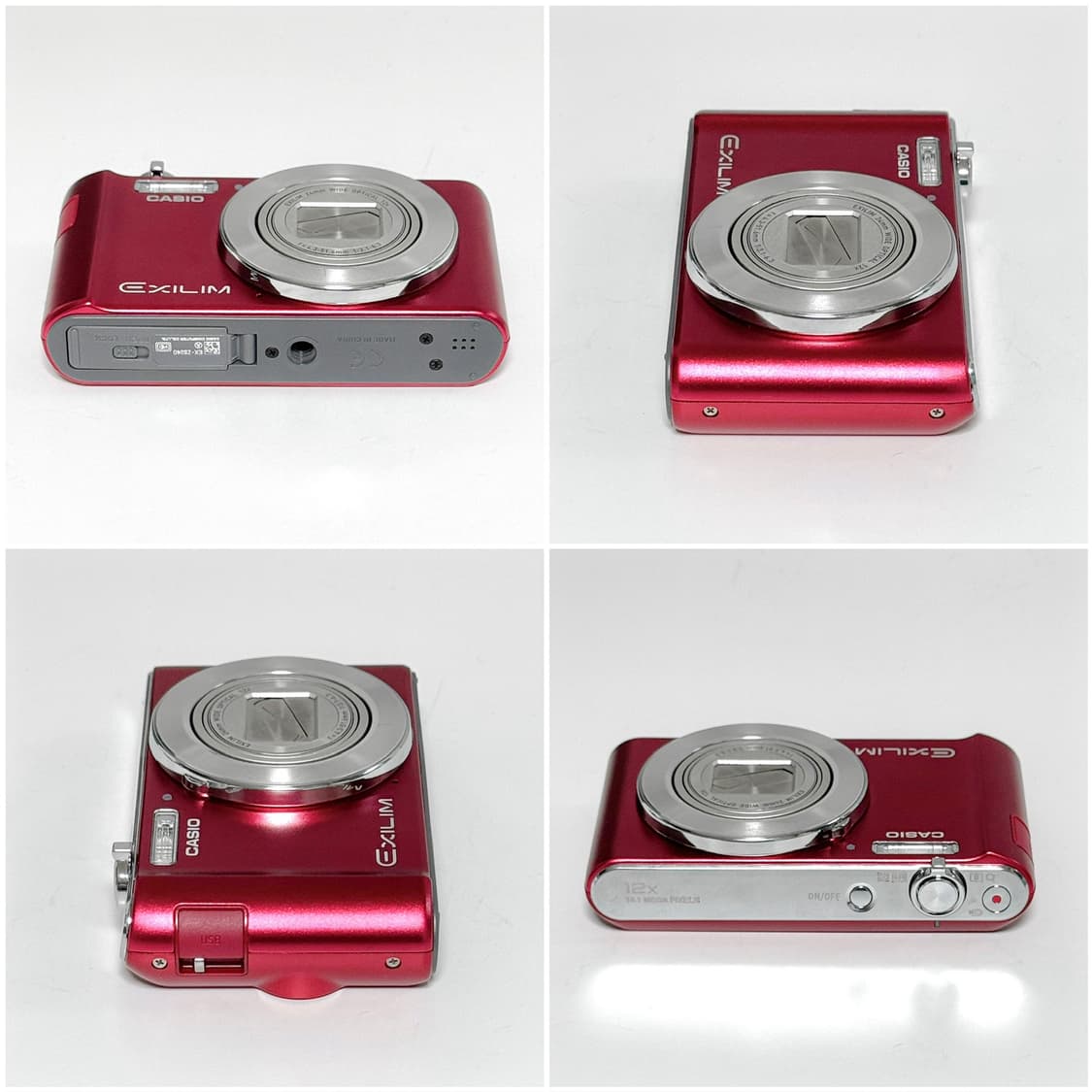카시오 엑슬림 ZS240 체리레드 빈티지디카 상품이미지4