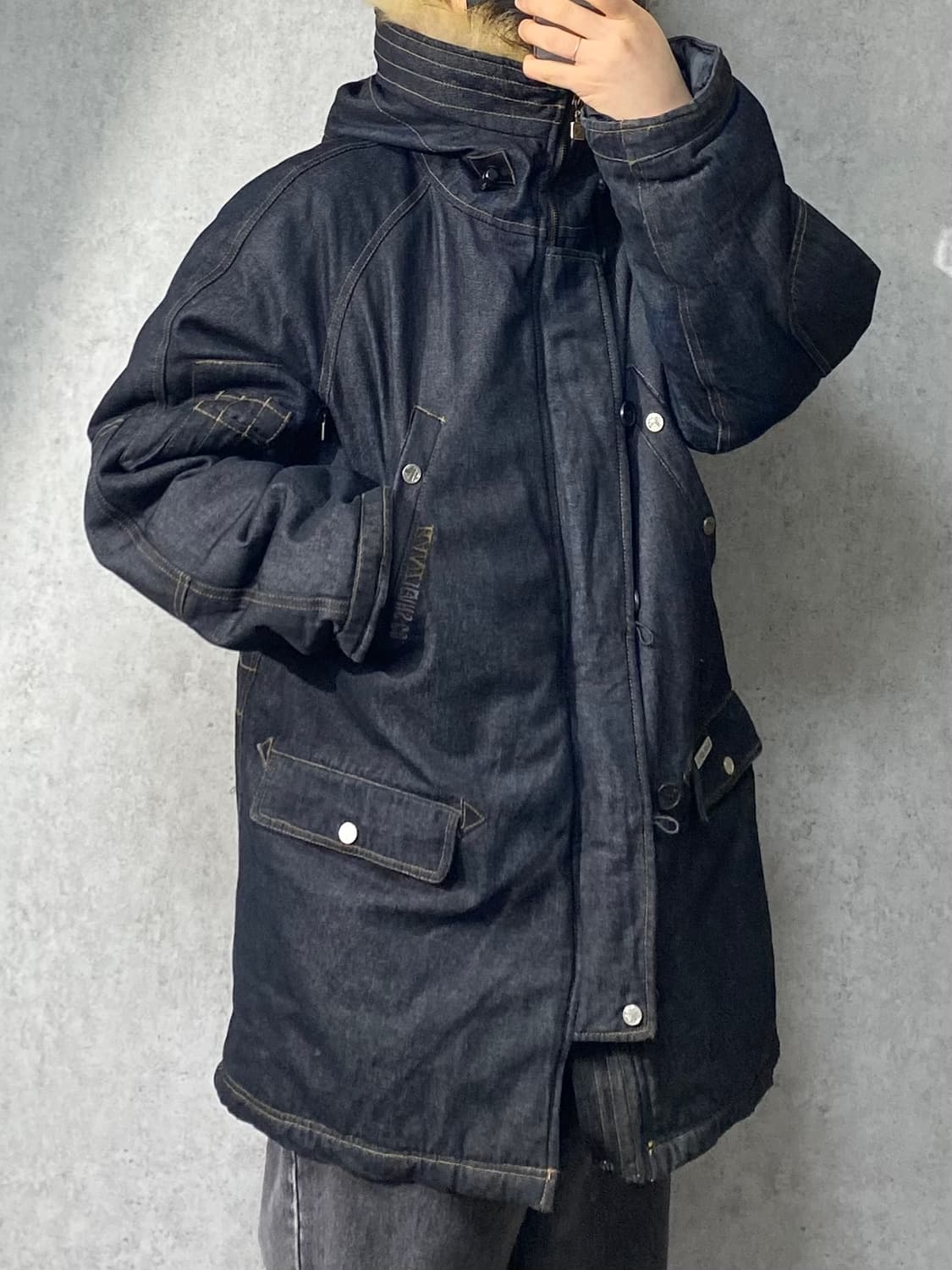 [L] Karl Kani 빈티지 칼카니 데님N-3B 파카 상품이미지10