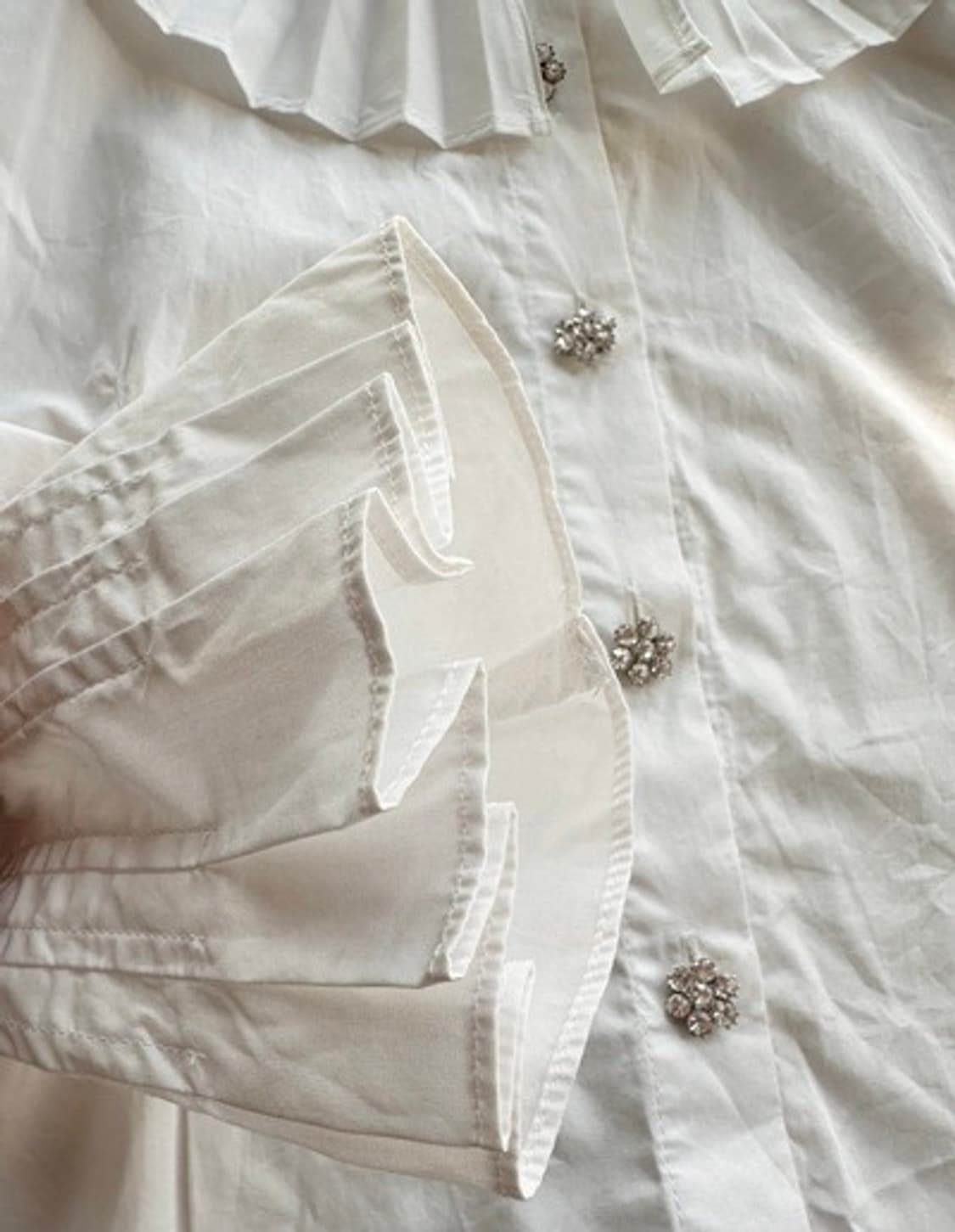 새) 자라 플리츠 블라우스 상품이미지5