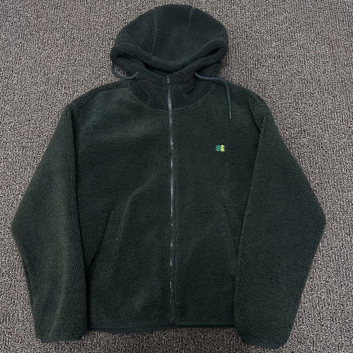 코오롱스포츠 뽀글이 털 후리스 자켓 그린 100(L) 상품이미지1