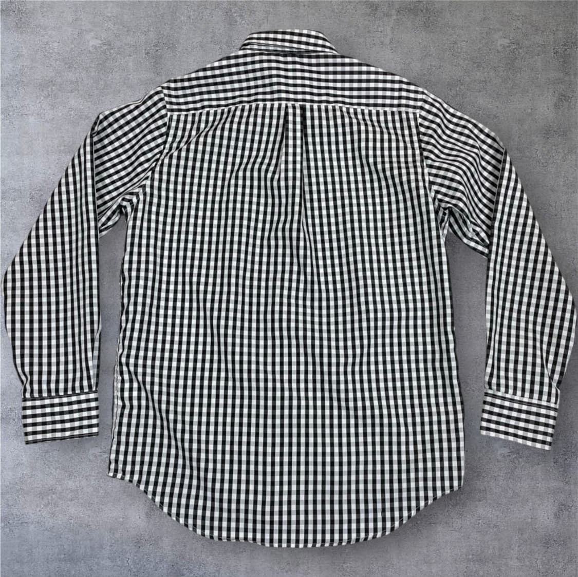 꼼데가르송 블랙 체크 하트 패치 포켓 셔츠 L 상품이미지7